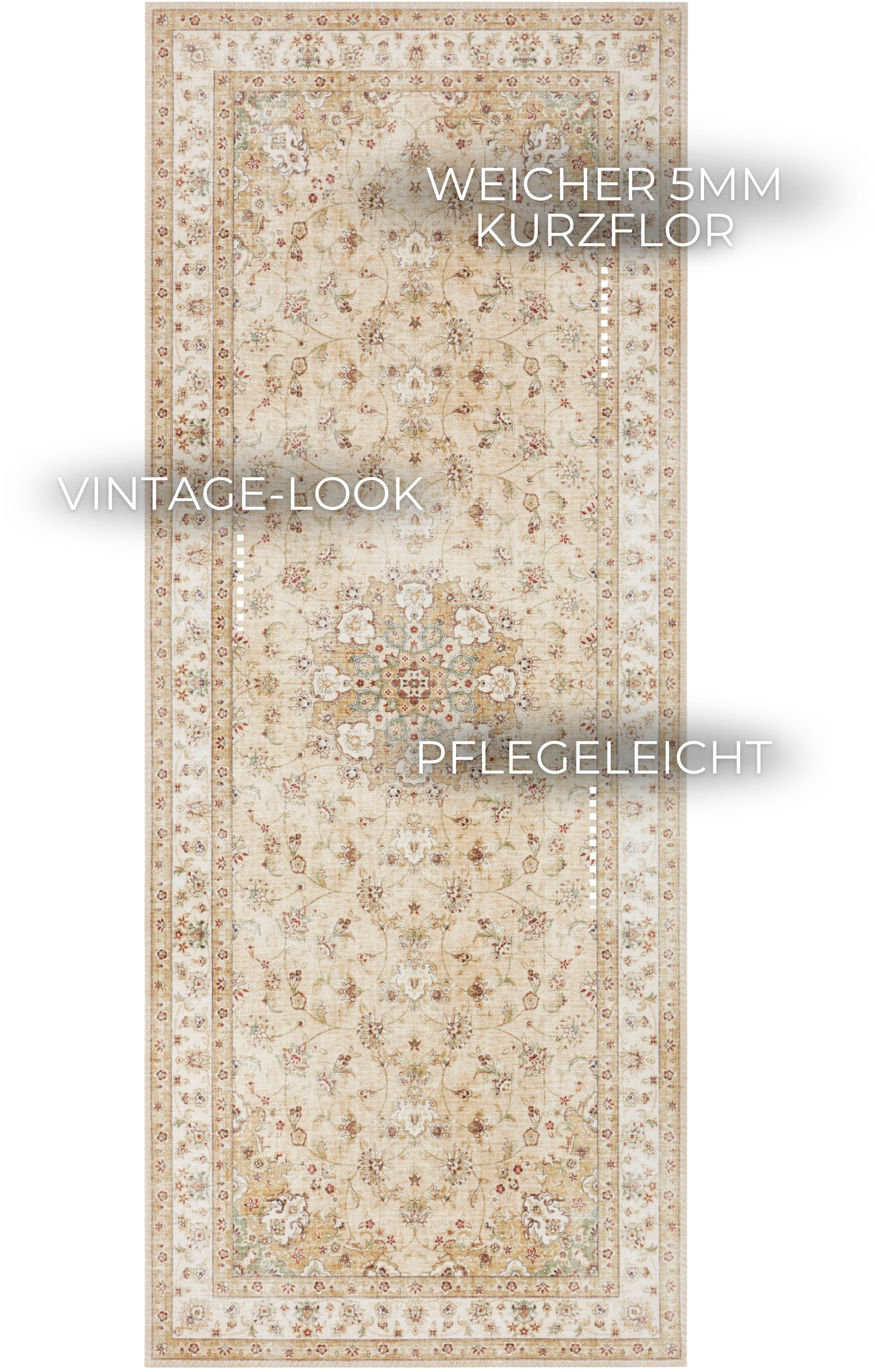 ELLE DECORATION Teppich "Nain" rechteckig 7 mm Höhe Orientalisch, Läufer, K günstig online kaufen