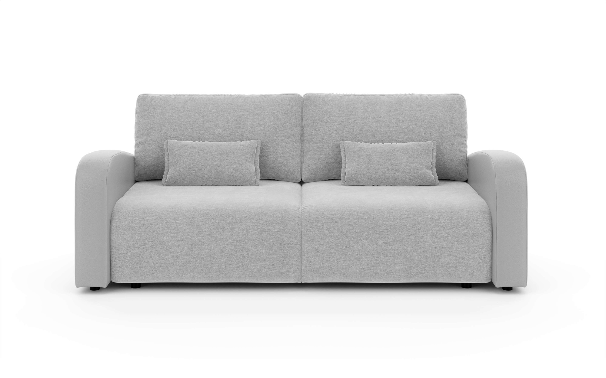 INOSIGN 3-Sitzer »JIGGS wahlweise Schlafsofa mit Bettkasten, Maße B/H/T: 228/96/110 cm«, Sofa mit Wellenunterfederung, enthält 2 Rückenkissen und 2 Zierkissen
