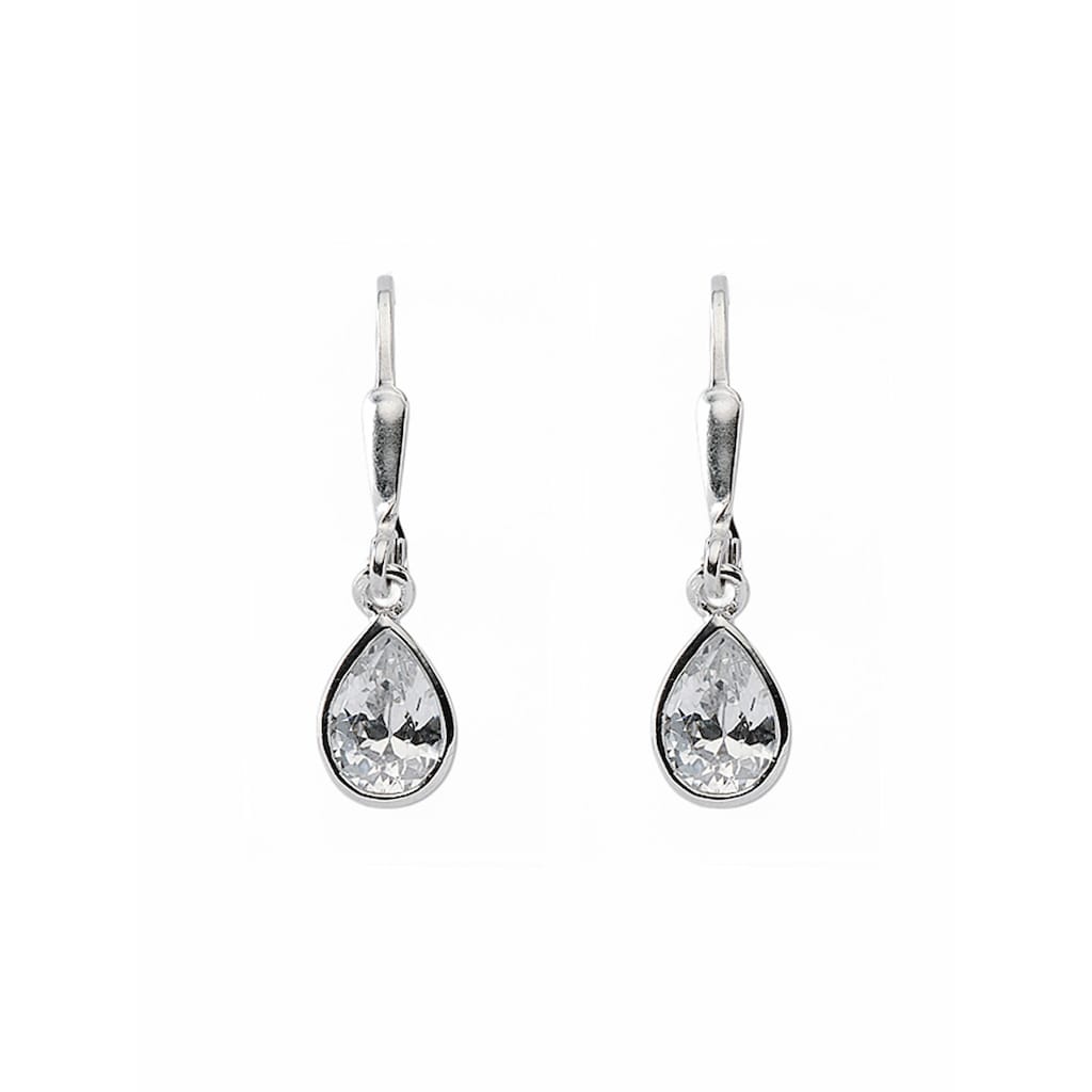 Adelia´s Paar Ohrhänger »1 Paar 925 Silber Ohrringe / Ohrhänger mit Zirkonia« 925 Sterling Silber mit Zirkonia Silberschmuck für Damen