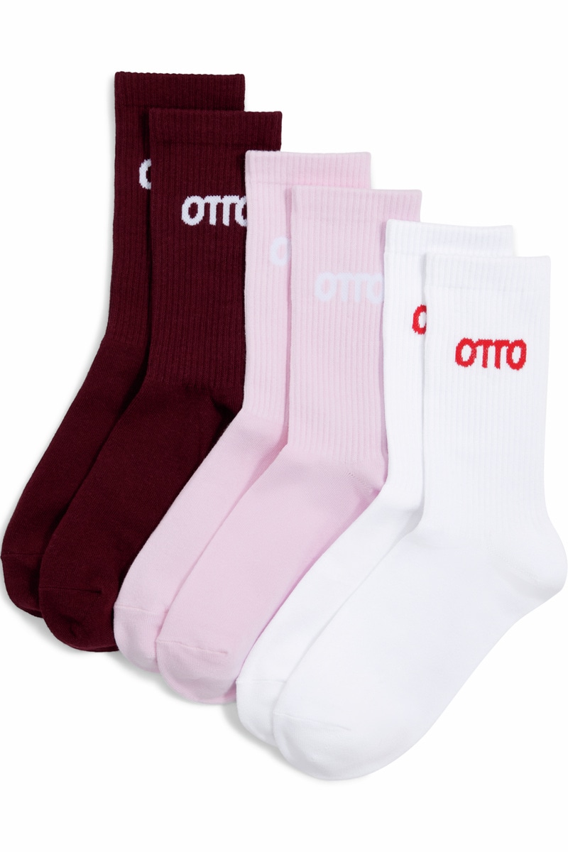 OTTO products Tennissocken "OTTO" sportlicher Stil, mit Stickerei