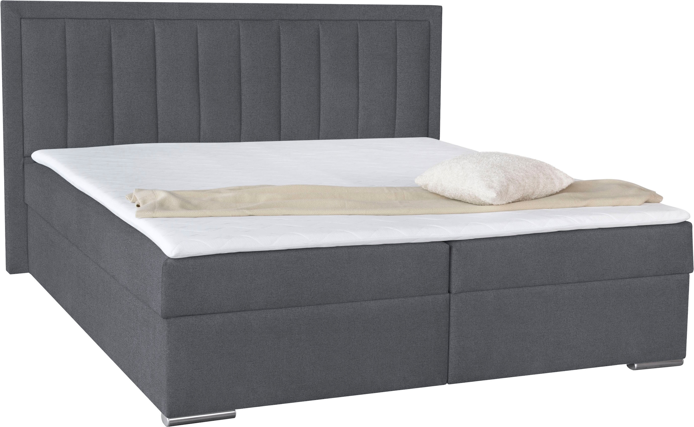 COLLECTION AB Boxbett »ATHENA inkl. Bettkasten, erhältlich in der Breite 180cm«, erhältlich in verschiedenen Härtegraden, inkl. Topper