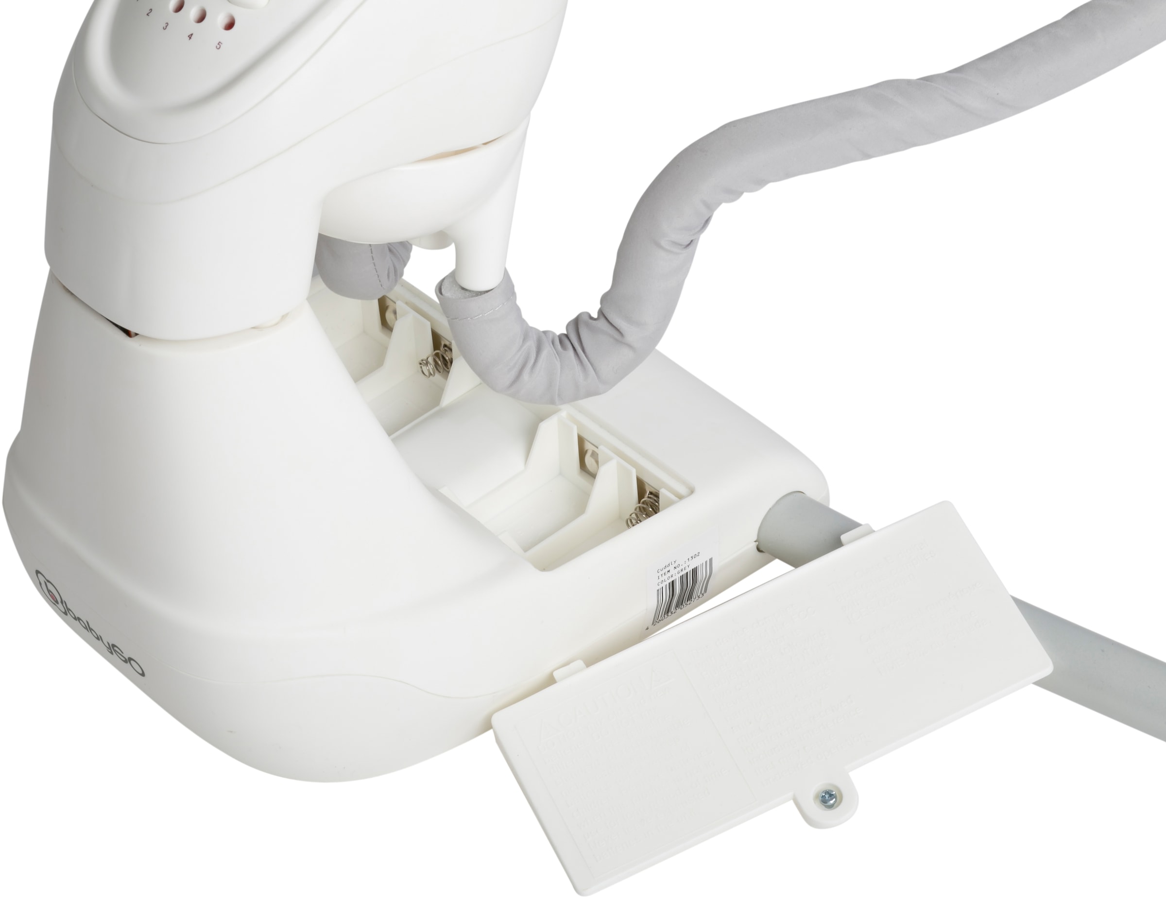 BabyGo Babywippe »Cuddly, grey« bis 9 kg elektrisch, mit Sound