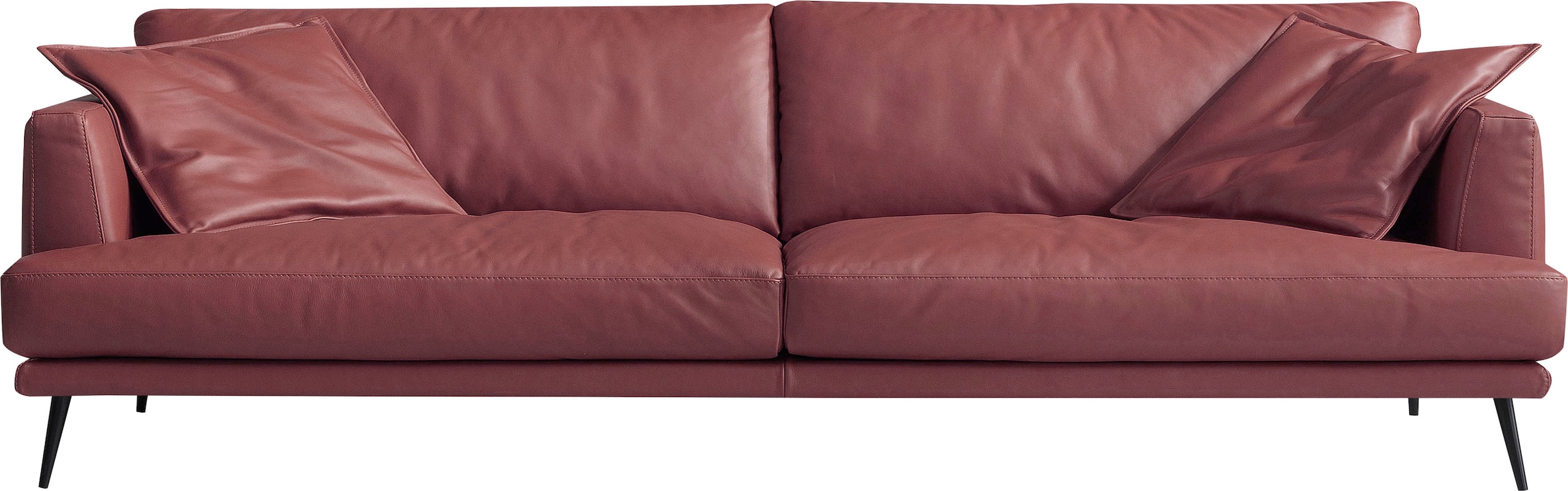 Egoitaliano 2,5-Sitzer "Sophia, Designsofa mit extrakomfortablem Sitzkomfort, Breite 214cm" Daunenfederung, inkl. 2 Kissen