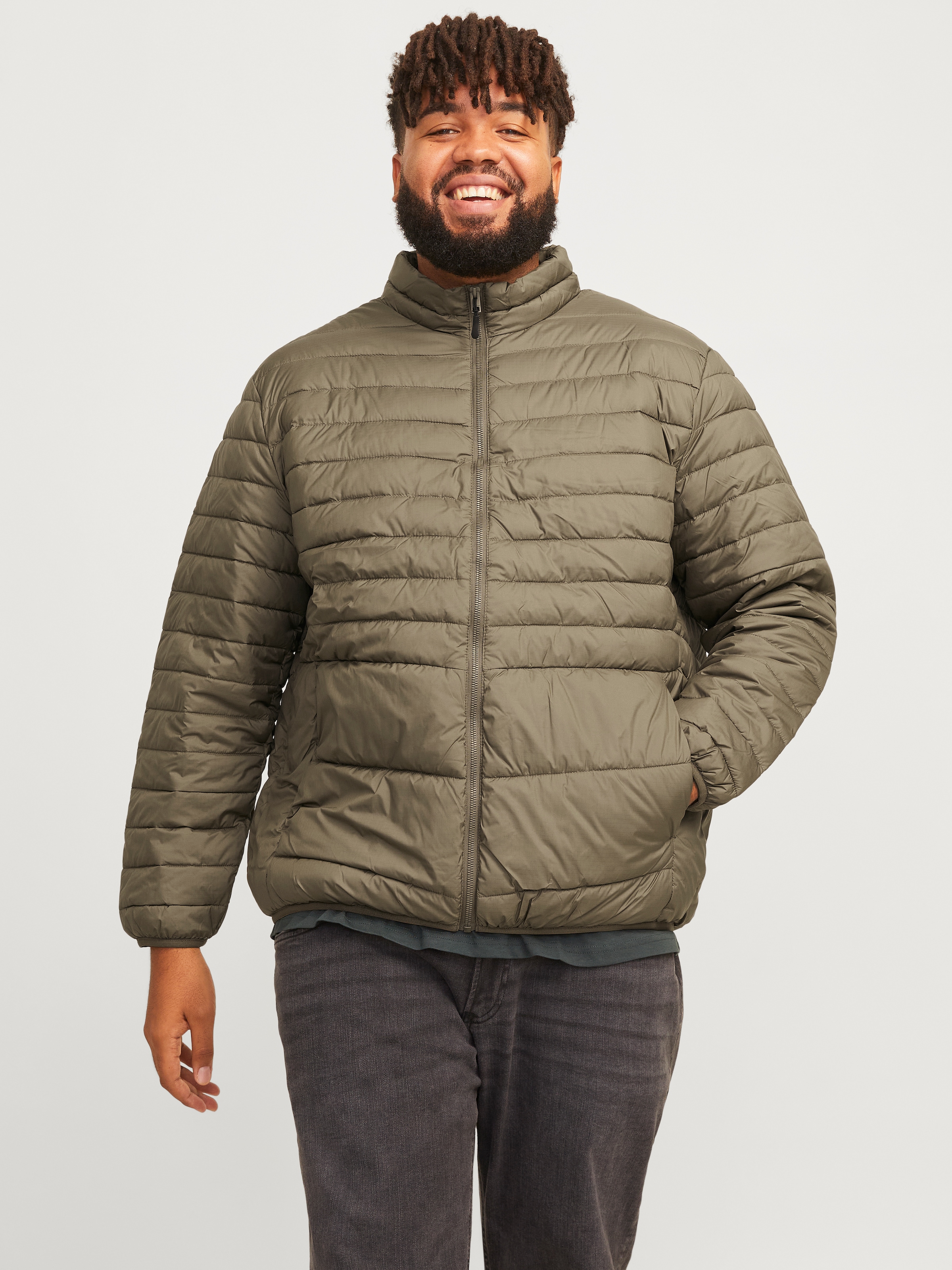 Jack & Jones PlusSize Outdoorjacke "JJESTATE PACKABLE PUFFER COLLAR NOOS PLS", ohne Kapuze