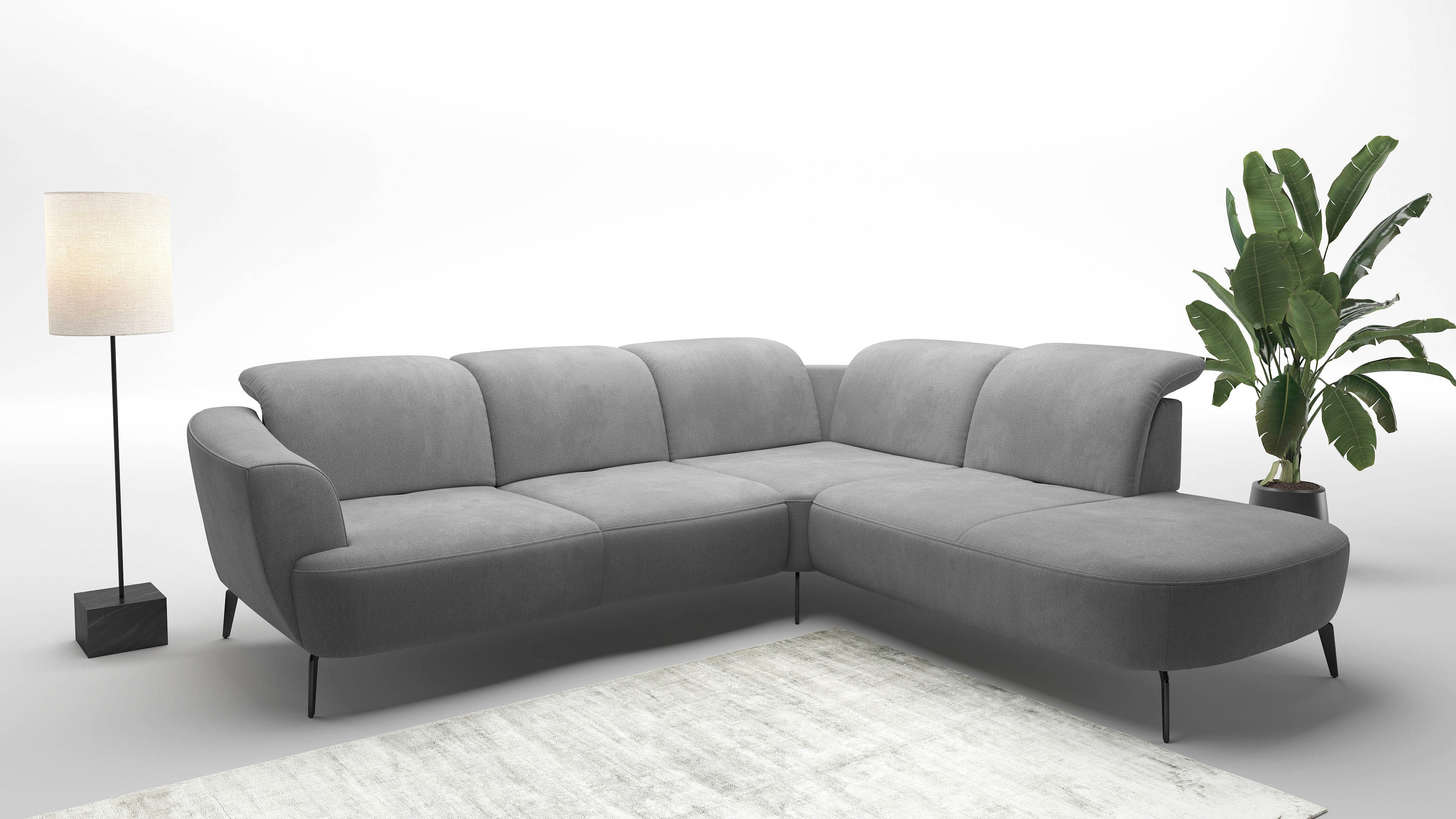 sit&more Ecksofa "Zoe" ink.Sitztiefenverstellung, wahlweise mit Kopfteilverstellung
