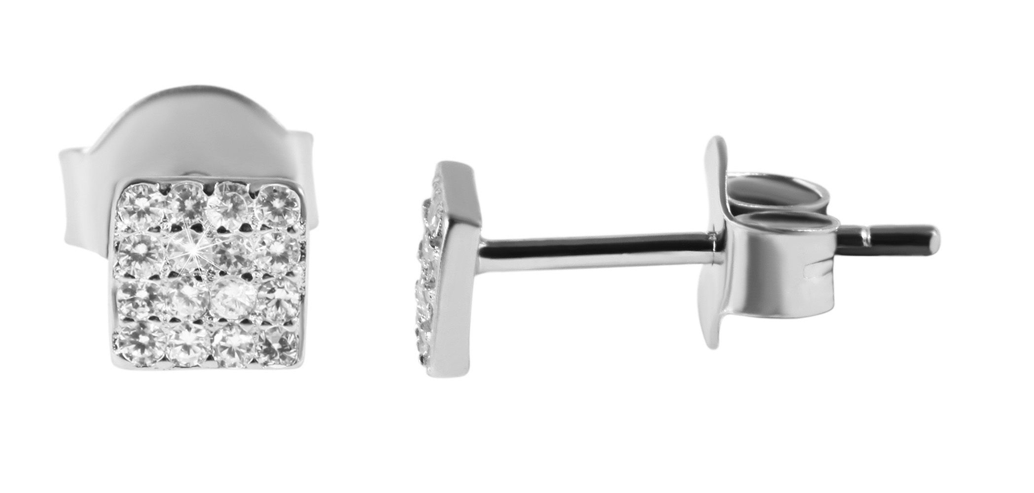 Adelia´s Paar Ohrhänger »Damen Ohrringe – Ohrstecker aus 925 Silber mit Zirkonia« Zum Verschenken an Menschen, die Ihnen am Herzen liegen