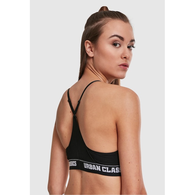 URBAN CLASSICS Sport-BH »Damen Ladies Triangle Logo Bra« kaufen | BAUR