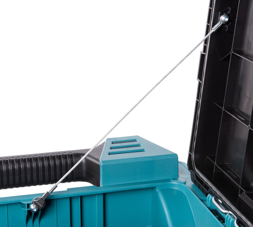 Makita Werkzeugtrolley »MAKTRAK  L »P-91001« max. 113 kg, 81,9 L, 23 cm Ø Räder, Gecko-Grip« Effizientes Be- und Entladen mit dem MAKTRAK Koffer Sortiment