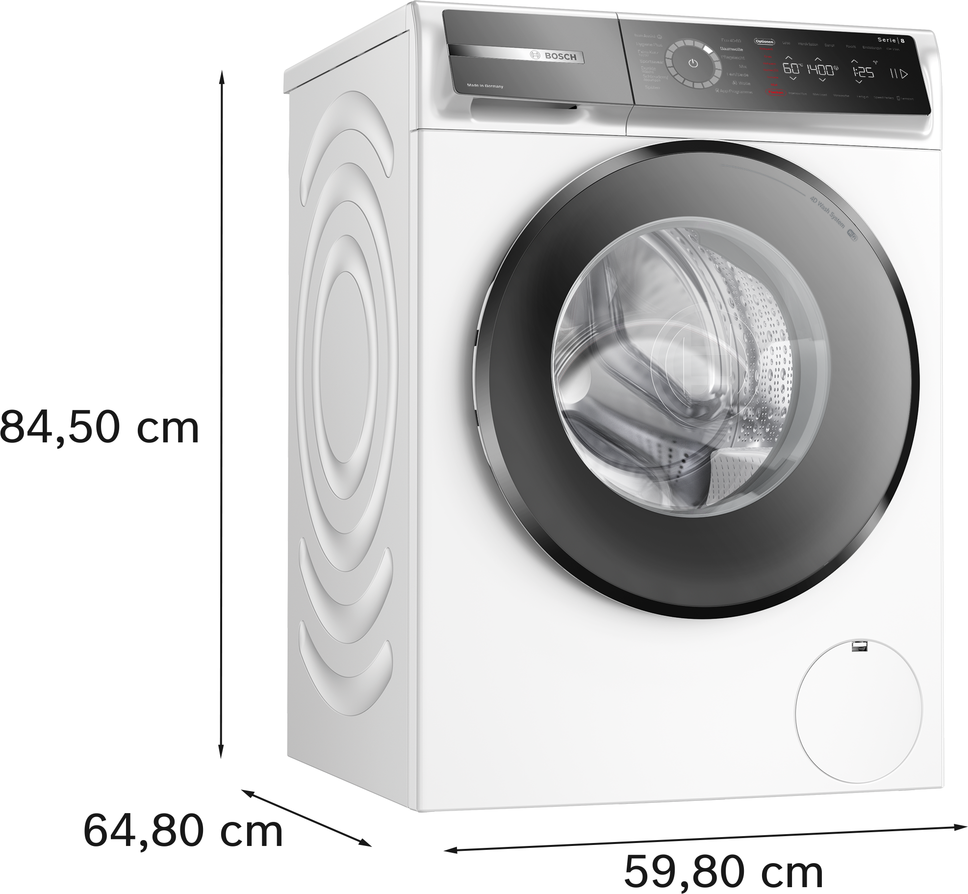 BOSCH Waschmaschine Serie 8 »WGB244071« 9 kg 1400 U/min