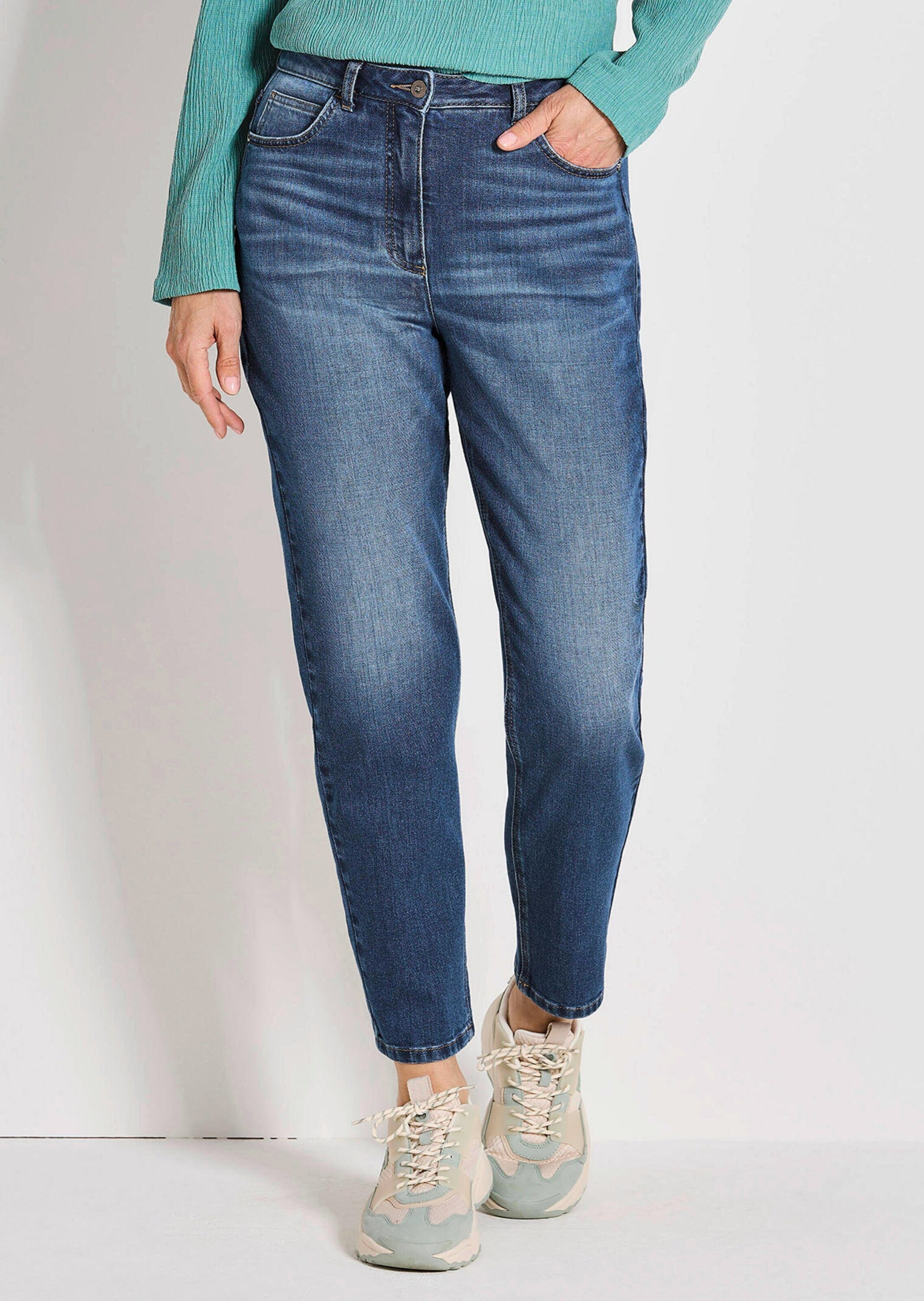 GOLDNER Regular-fit-Jeans »Mom Jeans SARA aus Baumwoll-Stretch«
