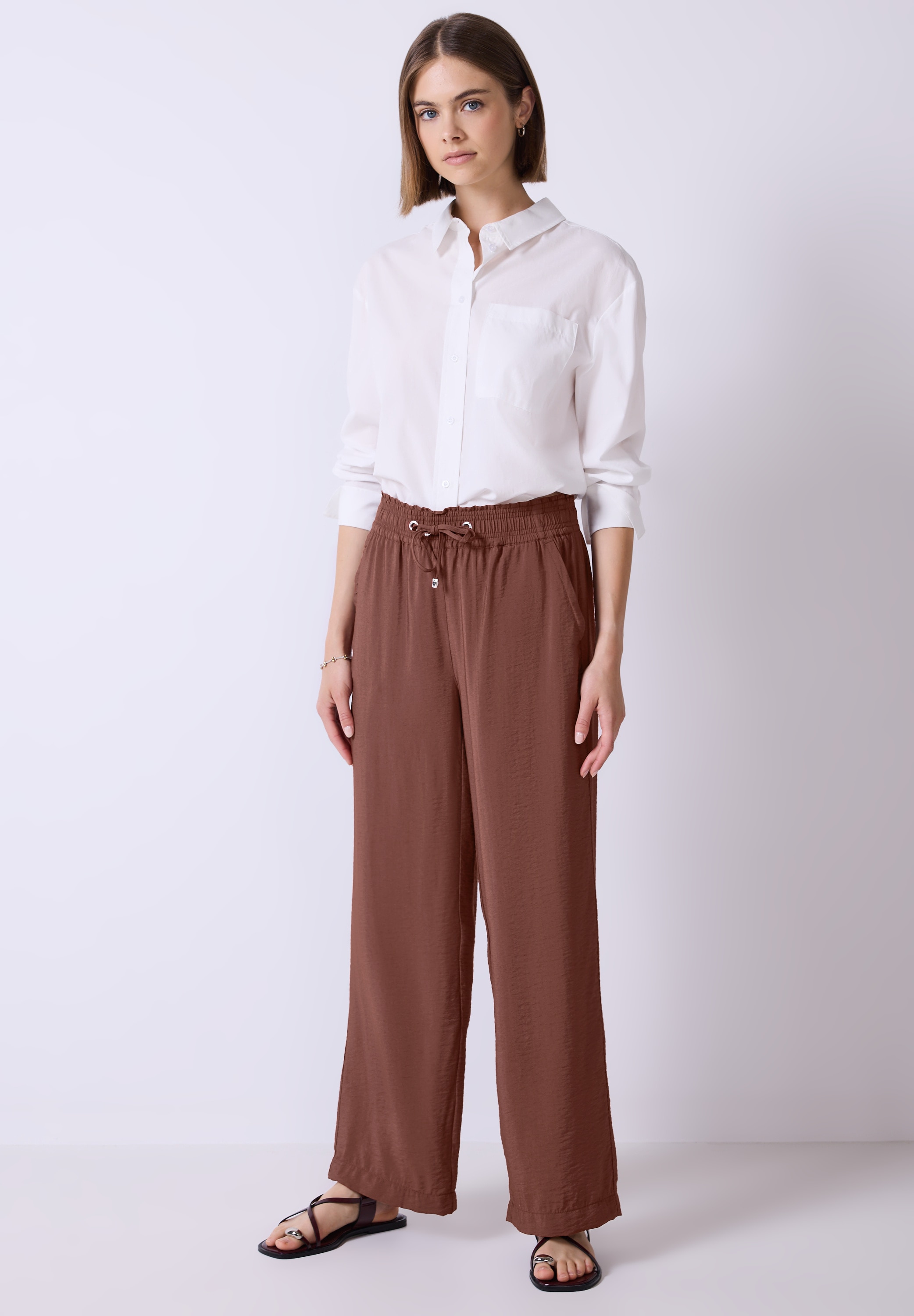 STREET ONE STUDIO Stoffhose, High Waist