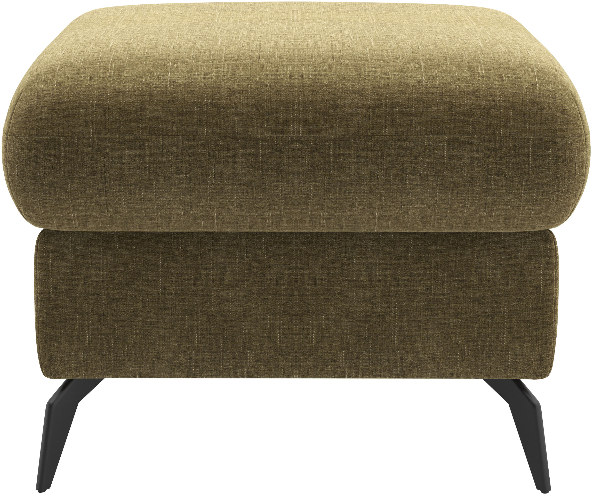 Thumbnail - Home affaire Polsterhocker "Rochelle" 1 Stk. tlg. moderne 15 cm Metallfüße