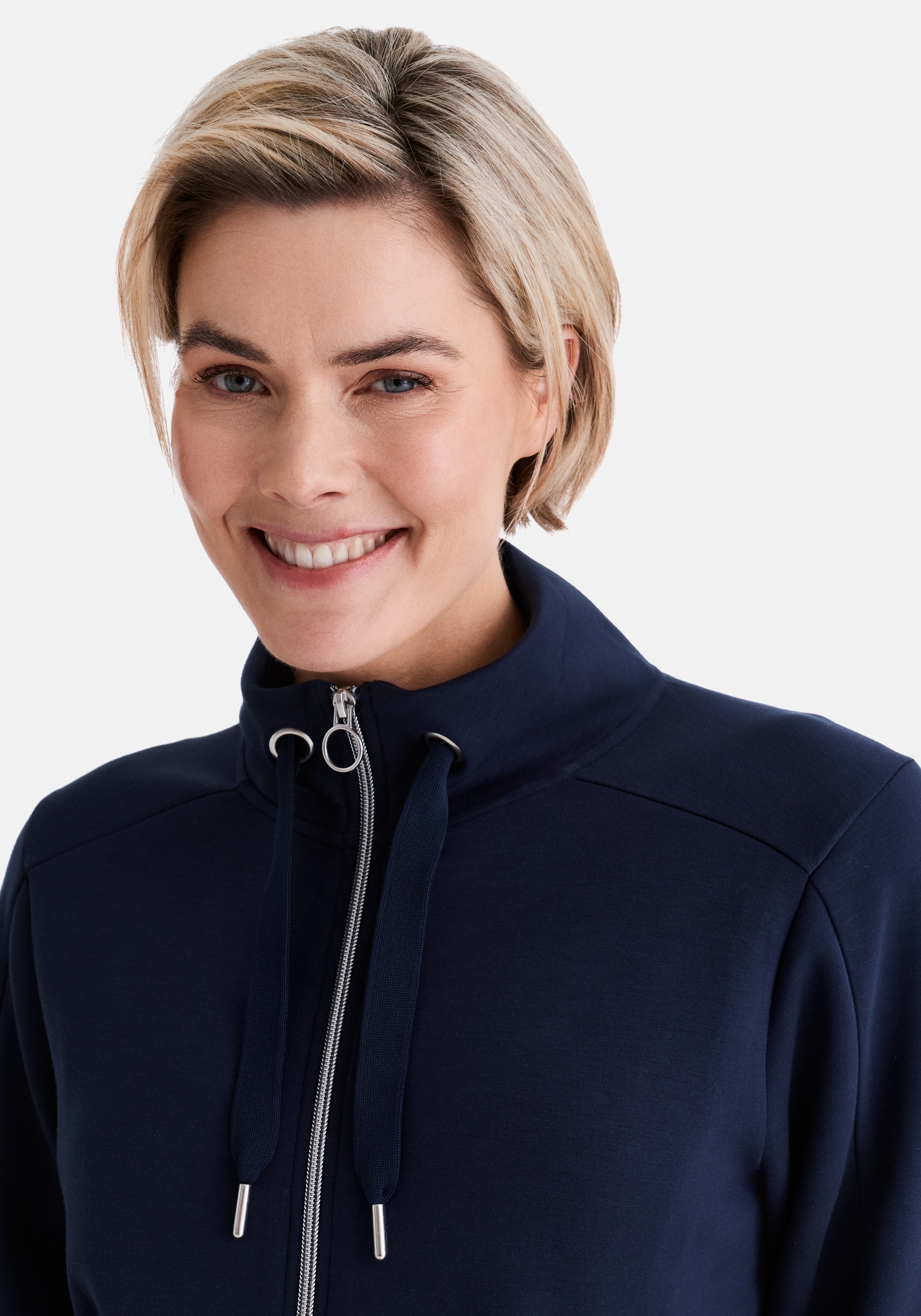 Thumbnail - STOOKER WOMEN Sweatjacke "JARA Basic Stretch Sweatjacke" Sweatjacke Regular Fit Moderner Casual-Look für Damen