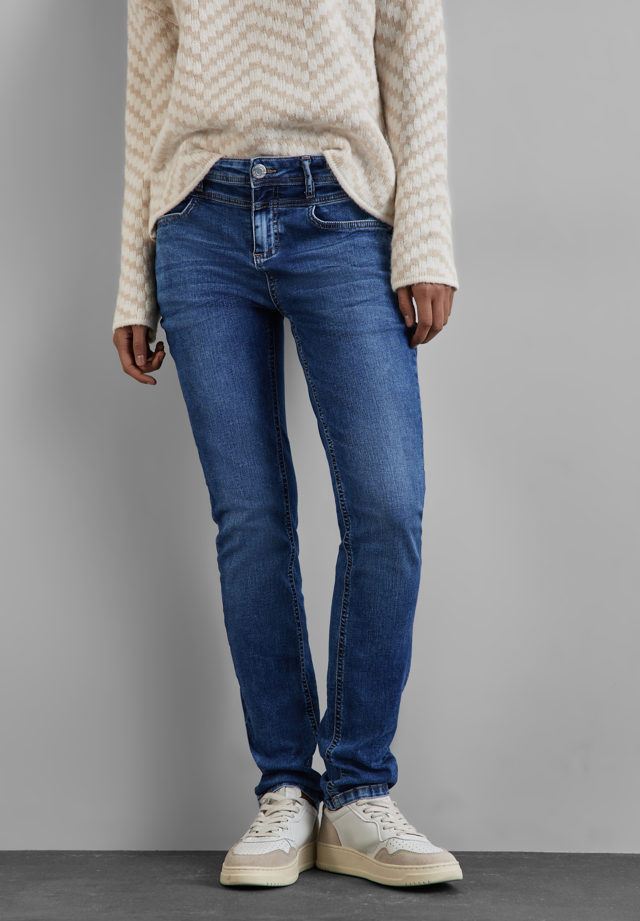 STREET ONE Comfort-fit-Jeans, High Waist