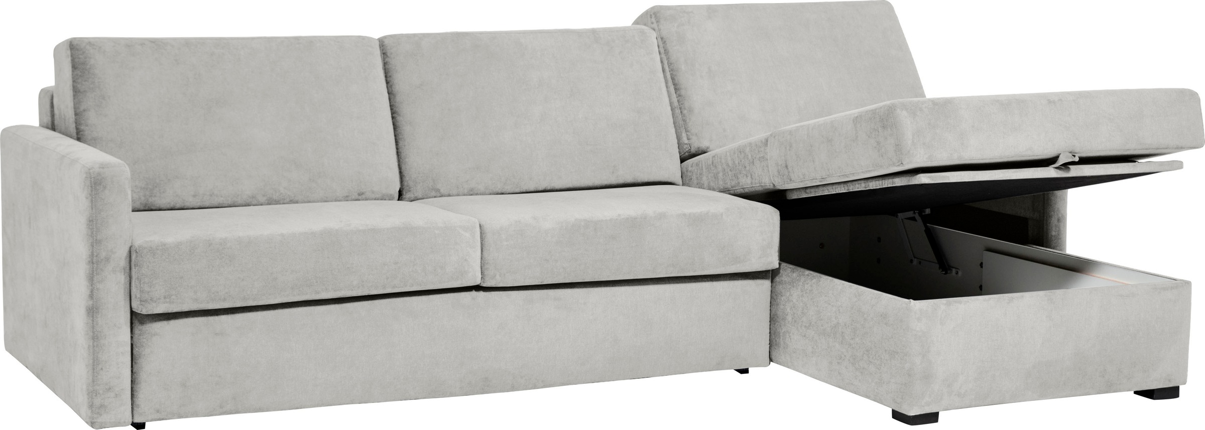 Places of Style Schlafsofa »GOLDPOINT Ecksofa 264 cm, Liegefläche (140/200cm), L-Form,«, Bettfunktion, Bonell-Federkernmatratze und Dauerschläfer-Funktion