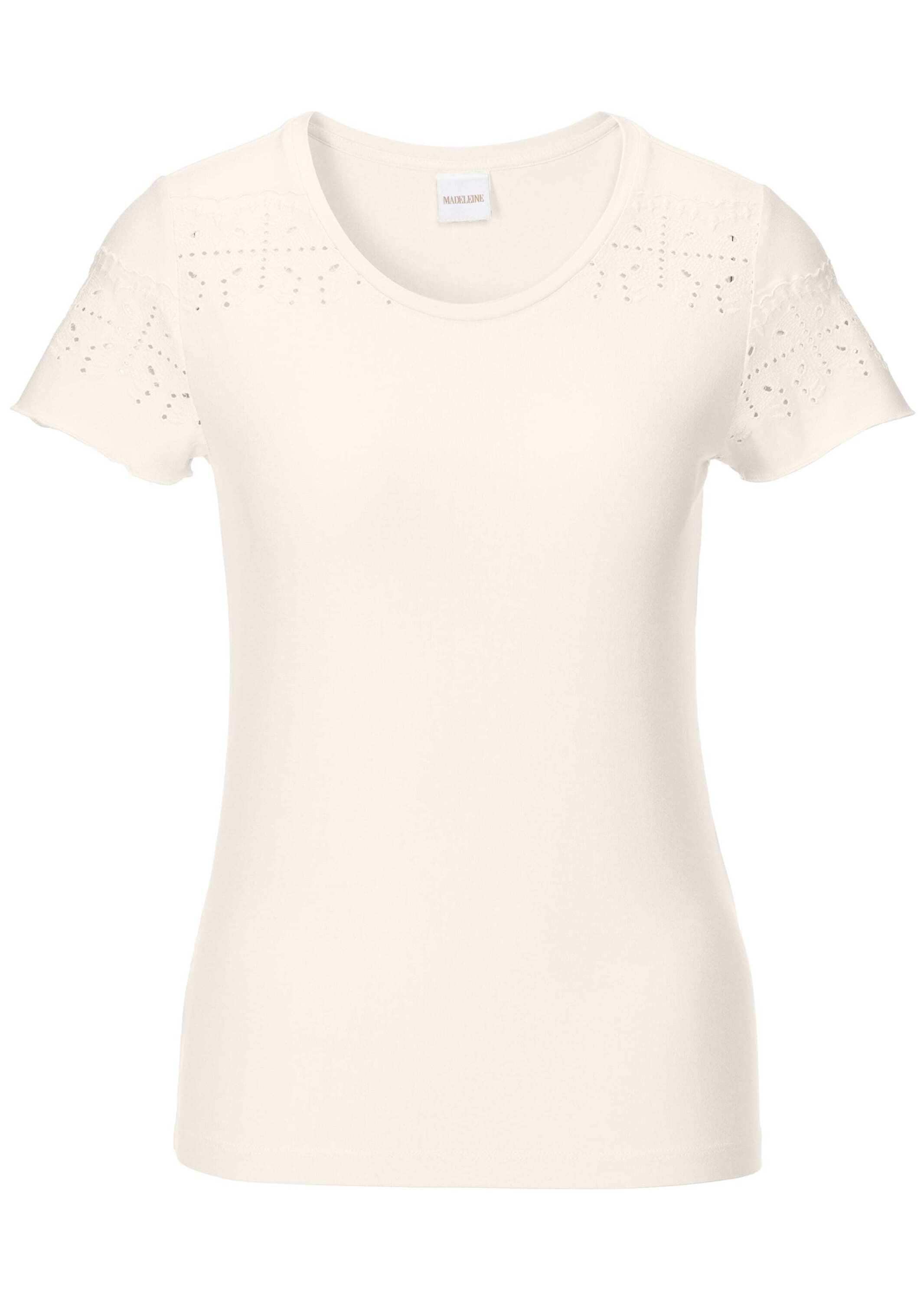 MADELEINE Kurzarmshirt »Shirt Shirt mit Lochstickerei«