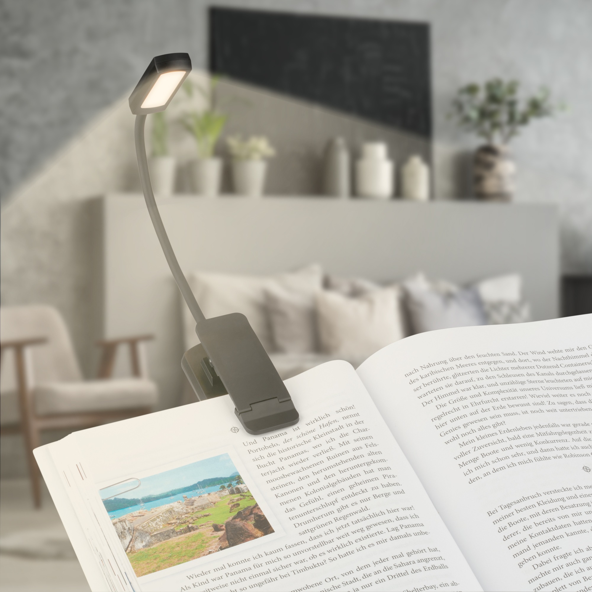 Briloner Leuchten LED Klemmtischleuchte »TARU« LED-Modul 1 Stk. warmweiß - kaltweiß 4x3x29 cm, Büro, Schlafzimmer, Wohnzimmer, Kinderzimmer