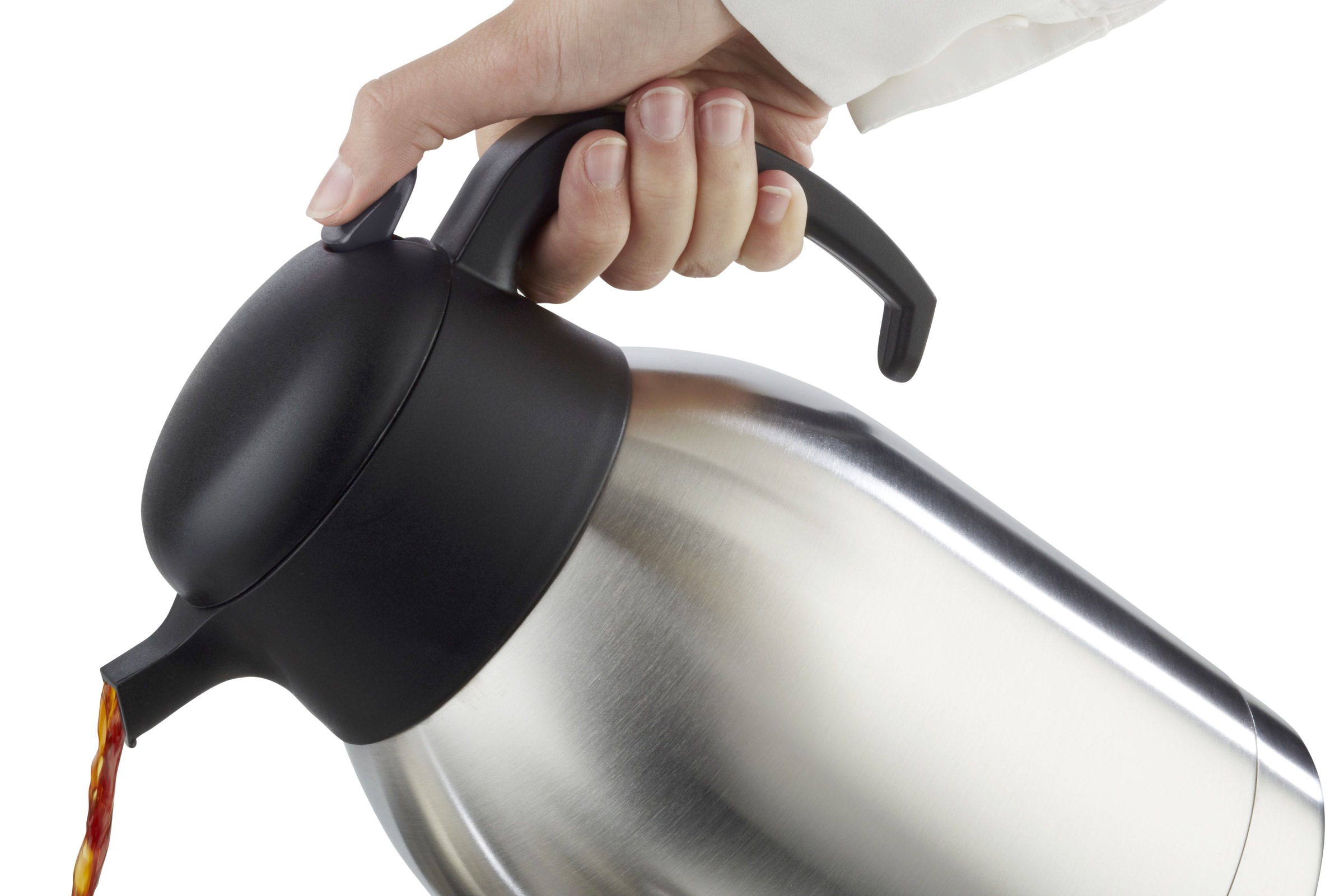 Thumbnail - APS Isolierkanne "Classic" 1,5 l Einhandautomatik, doppelwandiger Edelstahl