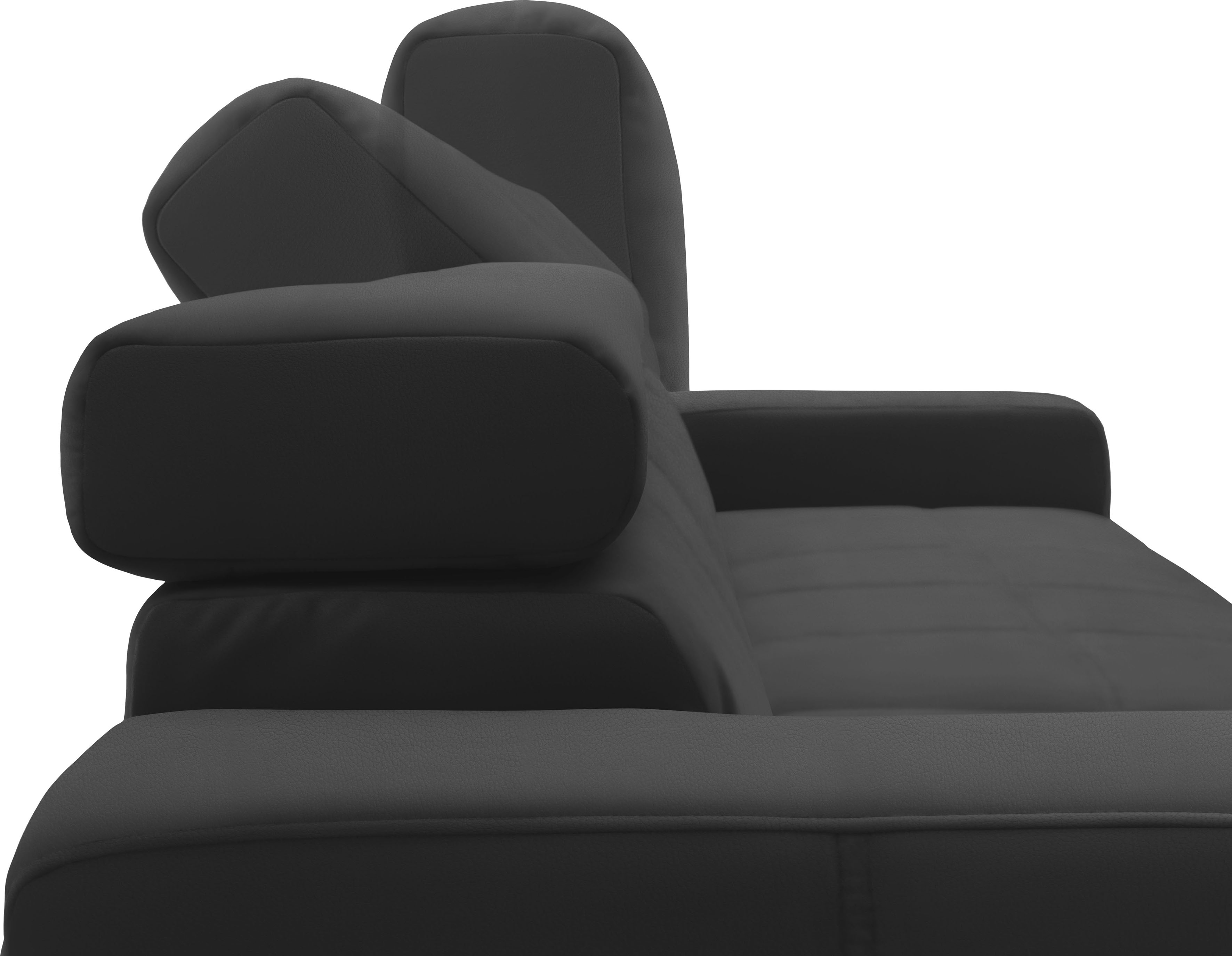 Thumbnail - DOMO collection Ecksofa "Brandon B/T/H: 214/100/80 cm, L-Form", Mit Kopfteilverstellung, auch in Leder und Cord, L-Form