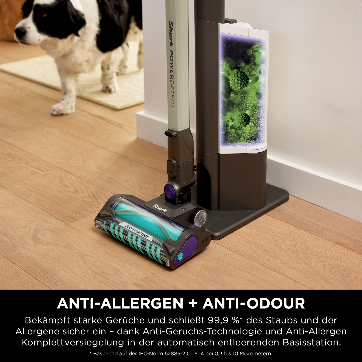 Shark Akku-Stielstaubsauger »Shark PowerDetect Clean & Empty IP3251EUT«, Akku-Staubsauger für Tierhaare, automatische Entleerungsstation