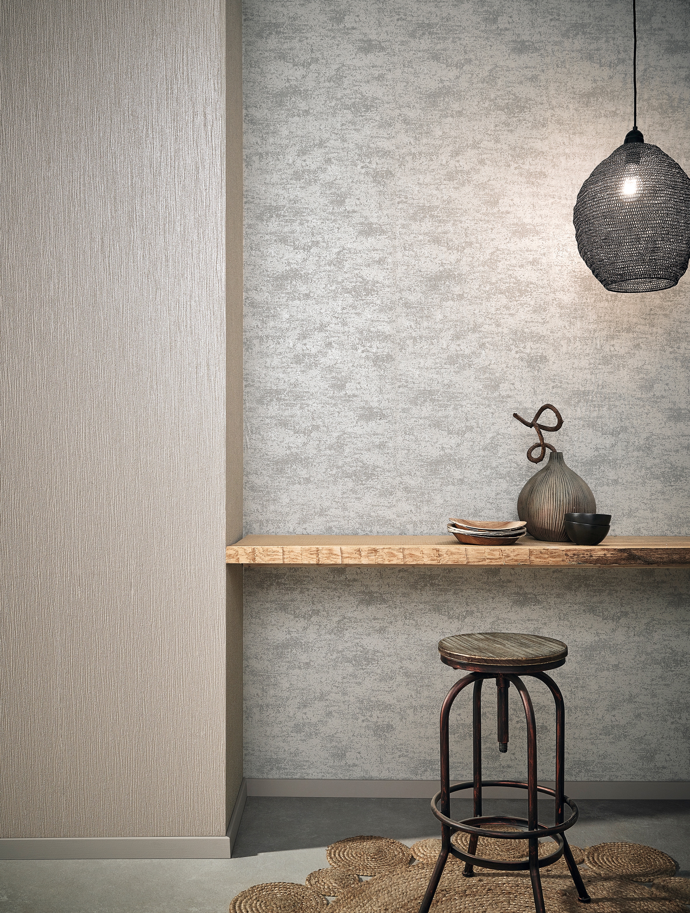 Marburg Vliestapete schimmernd | uni moderne Tapete für Wohnzimmer Schlafzimmer Küche