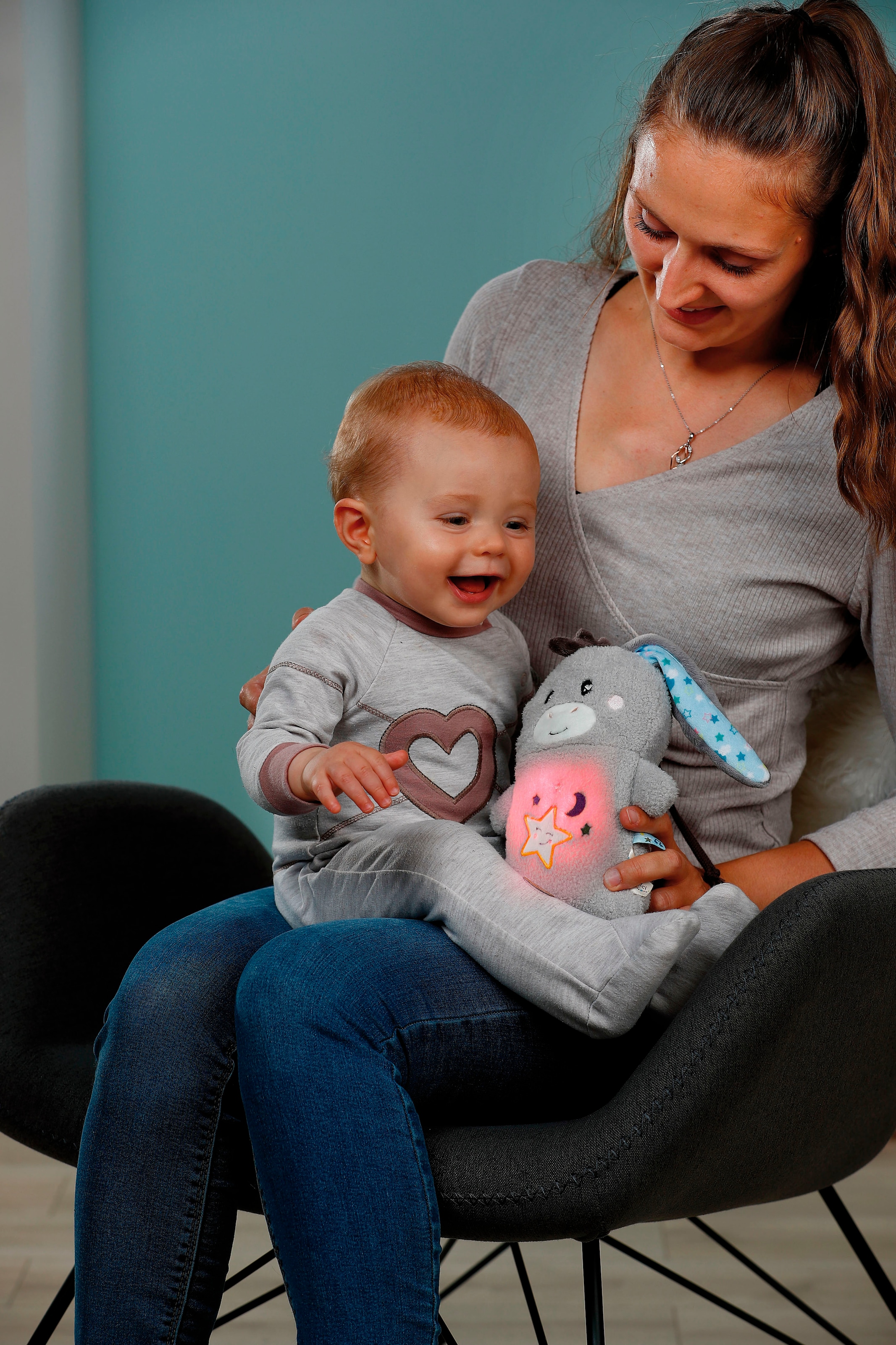 Nici Kuscheltier »My First NICI, Esel Littledoo 25 cm«, Baby Einschlafhilfe; mit Licht und Sound