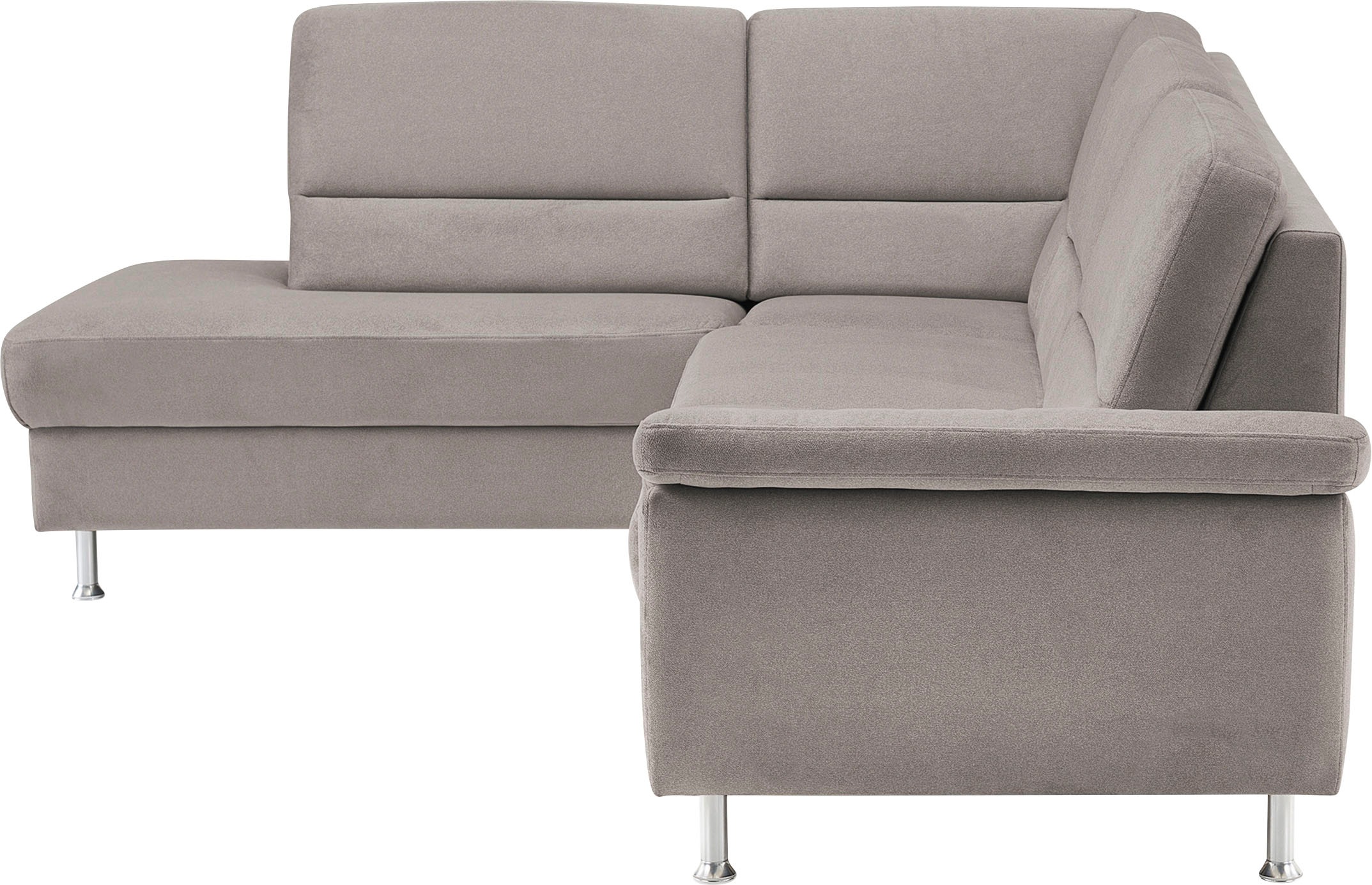 CALIZZA INTERIORS Ecksofa »Onyx L-Form«, Ottomane links oder rechts, wahlweise mit Bettfunktion, Breite 257 cm