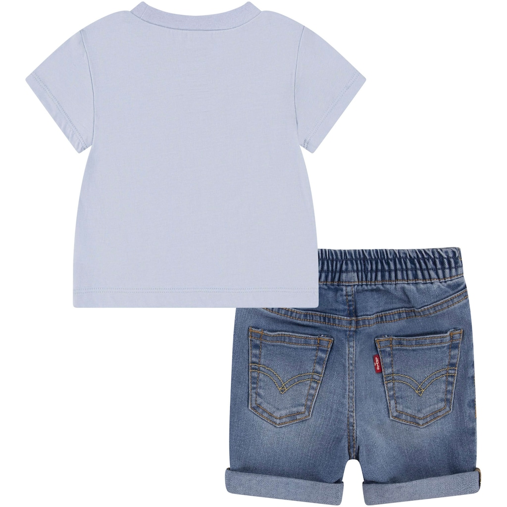 Levi's® Kids T-Shirt & Shorts »CRITTER STACKED LOGO TEE«, (Set, 2 tlg.), for Baby BOYS