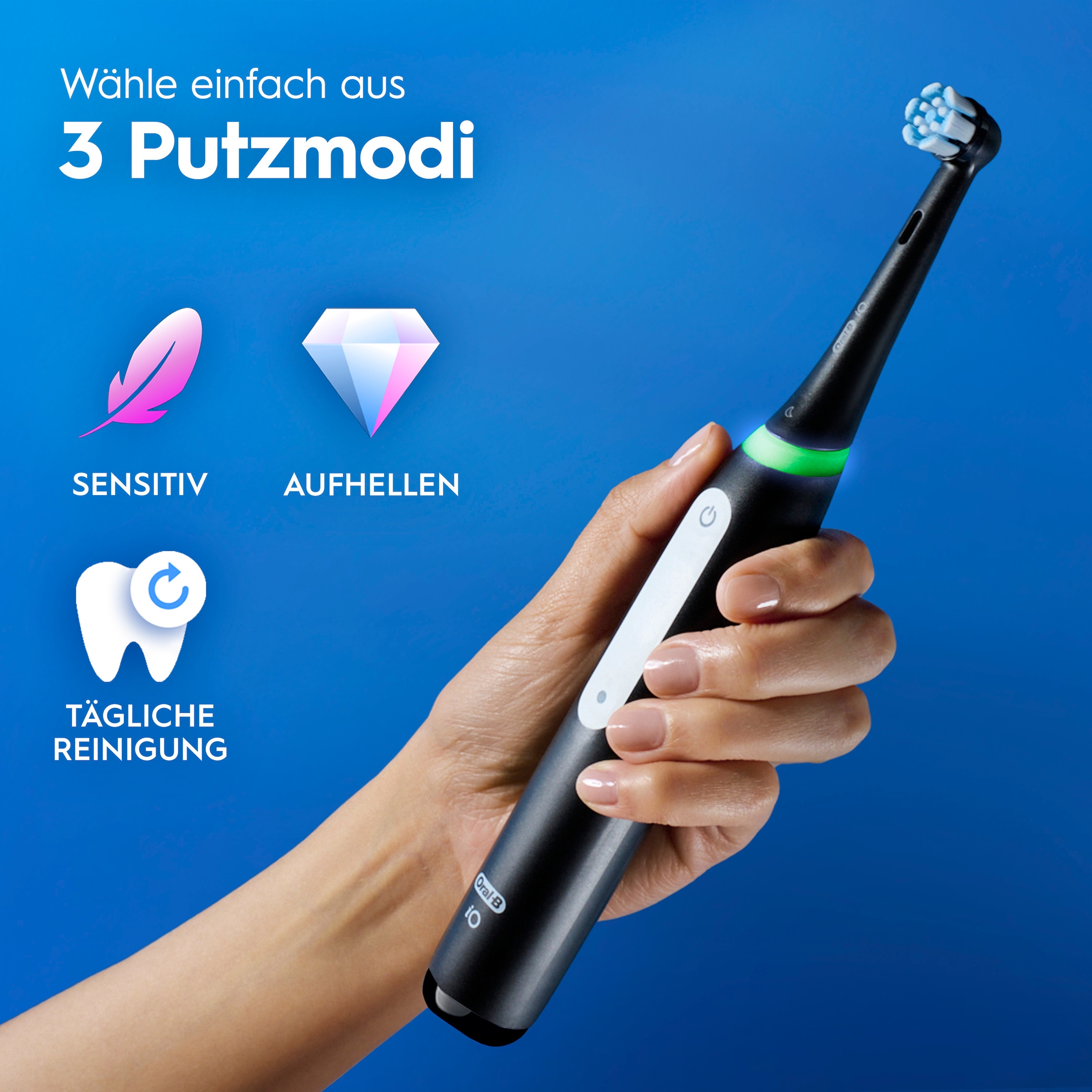 Oral-B »iO Series 3 Doppelpack« 2 Stk. Aufsteckbürsten Magnet-Technologie