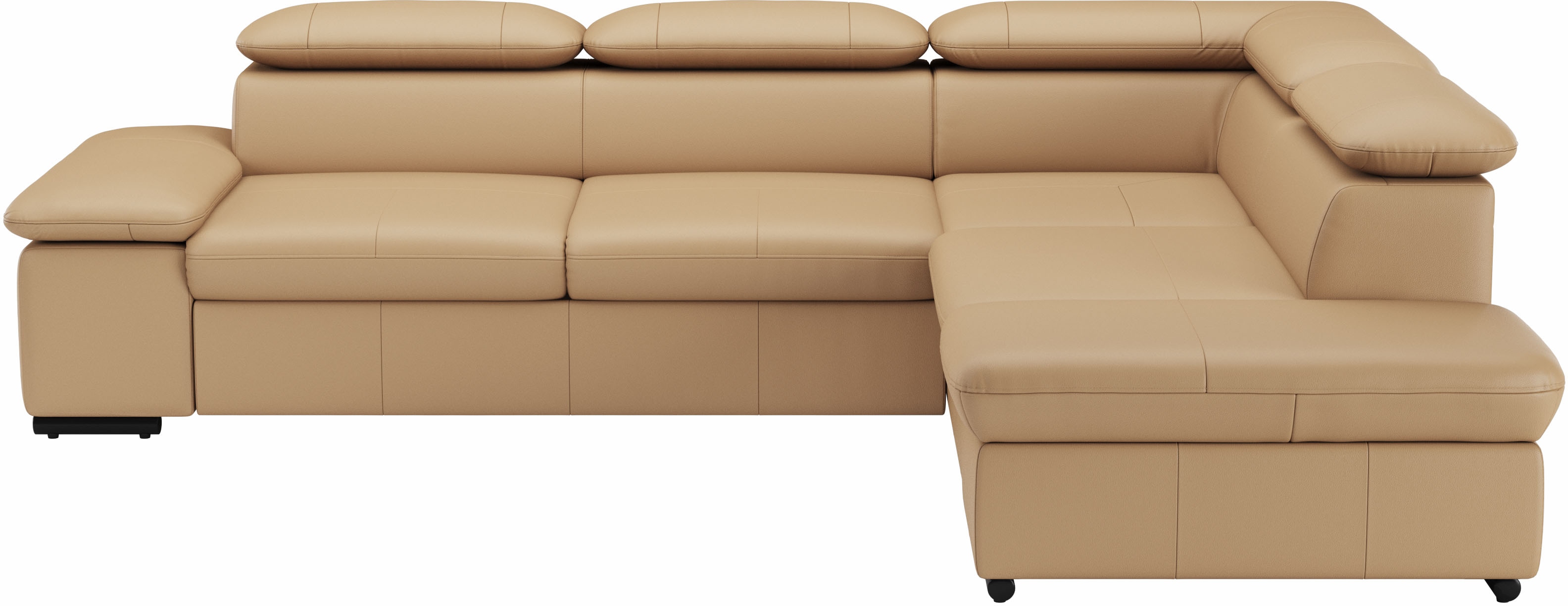 sit&more Ecksofa "Alcudia L-Form, B: 272 cm, Arm- und Kopfteilverstellung, Eckcouch" optional Schlaffunktion, Komfortsitz