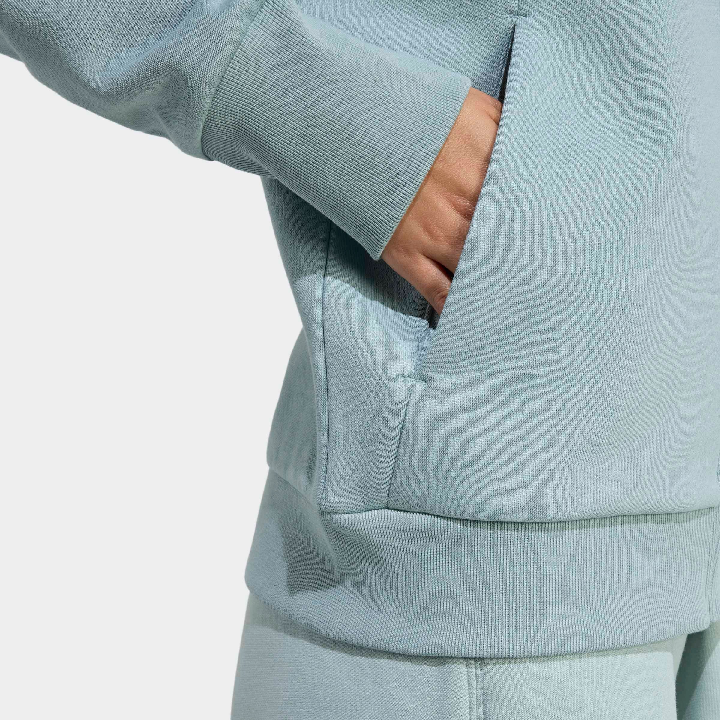 Kapuzensweatshirt ADIDAS SPORTSWEAR "W ALL SZN FZ HD", Damen, Gr. L, wosa, Obermaterial: 70% Baumwolle, 30% Polyester, Sweatshirts 2