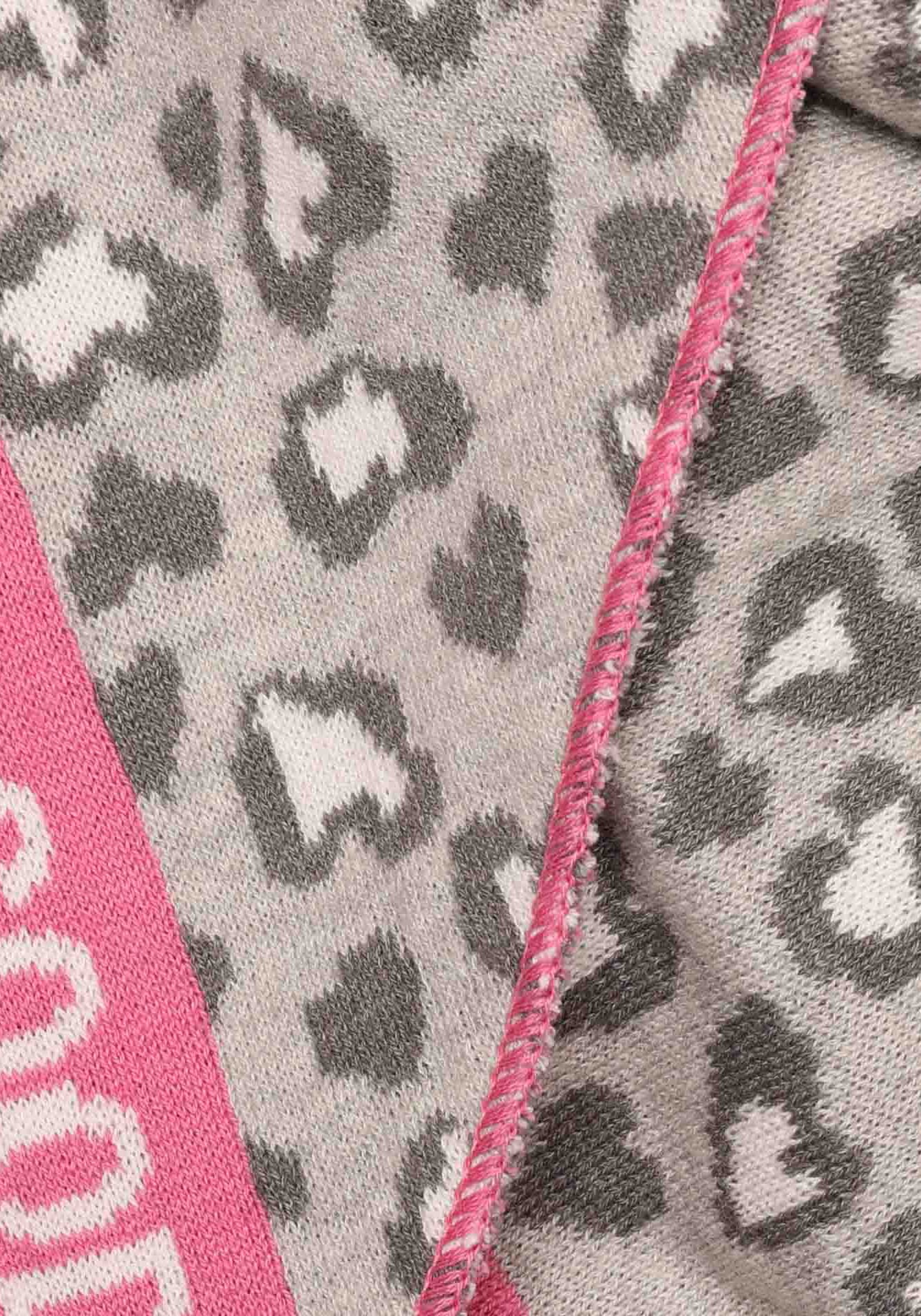 Zwillingsherz Modetuch »Dreieckstuch BW "Leo & Good«, Leo mit pinker Kante und guten Vibes