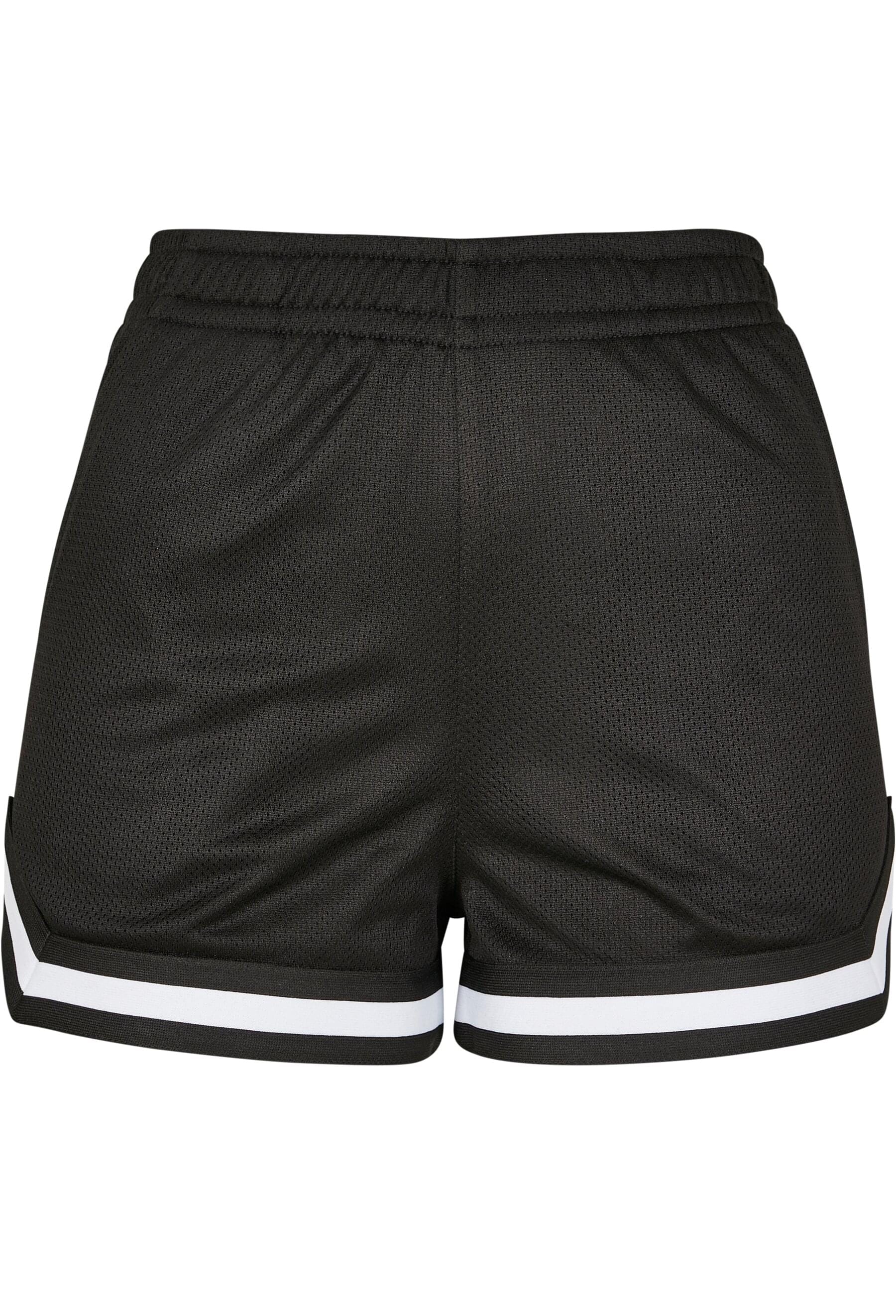 URBAN CLASSICS Stoffhose "Urban Classics Damen Ladies Stripes Mesh Hot Pants", (1 tlg.)