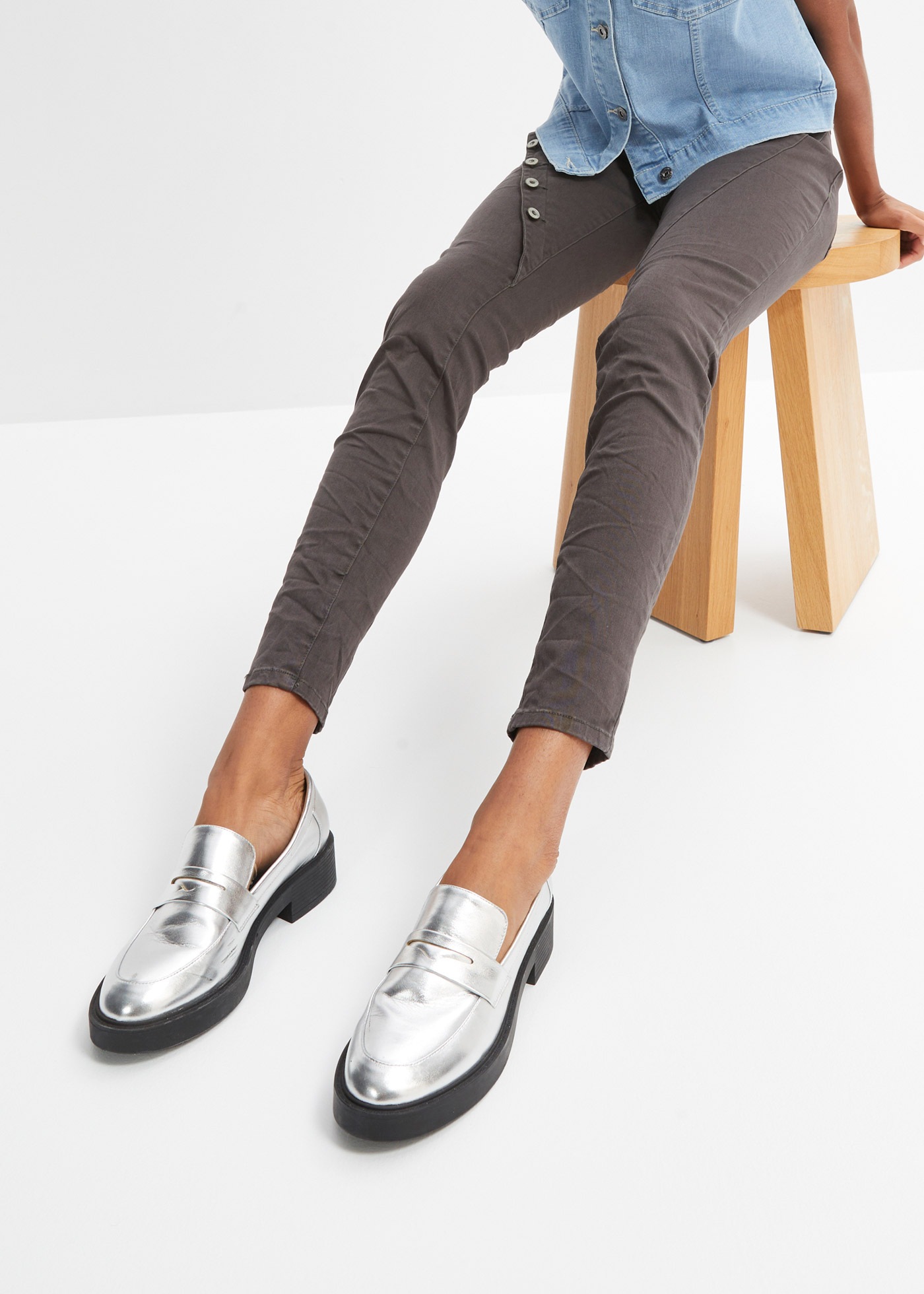 bonprix Webhose enge Passform im Skinny Fit, mit seitlichen Eingriffstasche günstig online kaufen