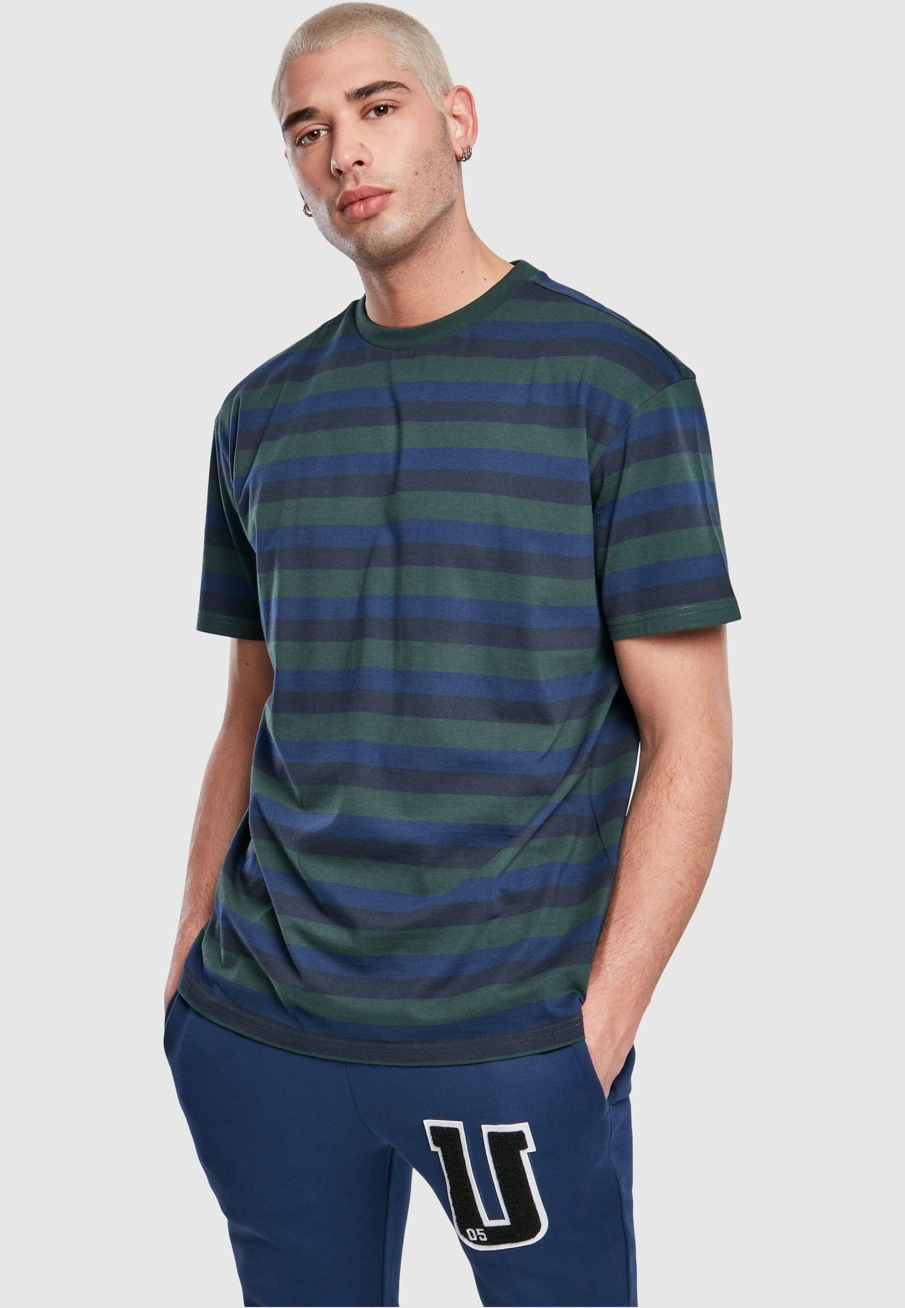 URBAN CLASSICS T-Shirt »Urban Classics Herren College Stripe Tee« 1 Stk.