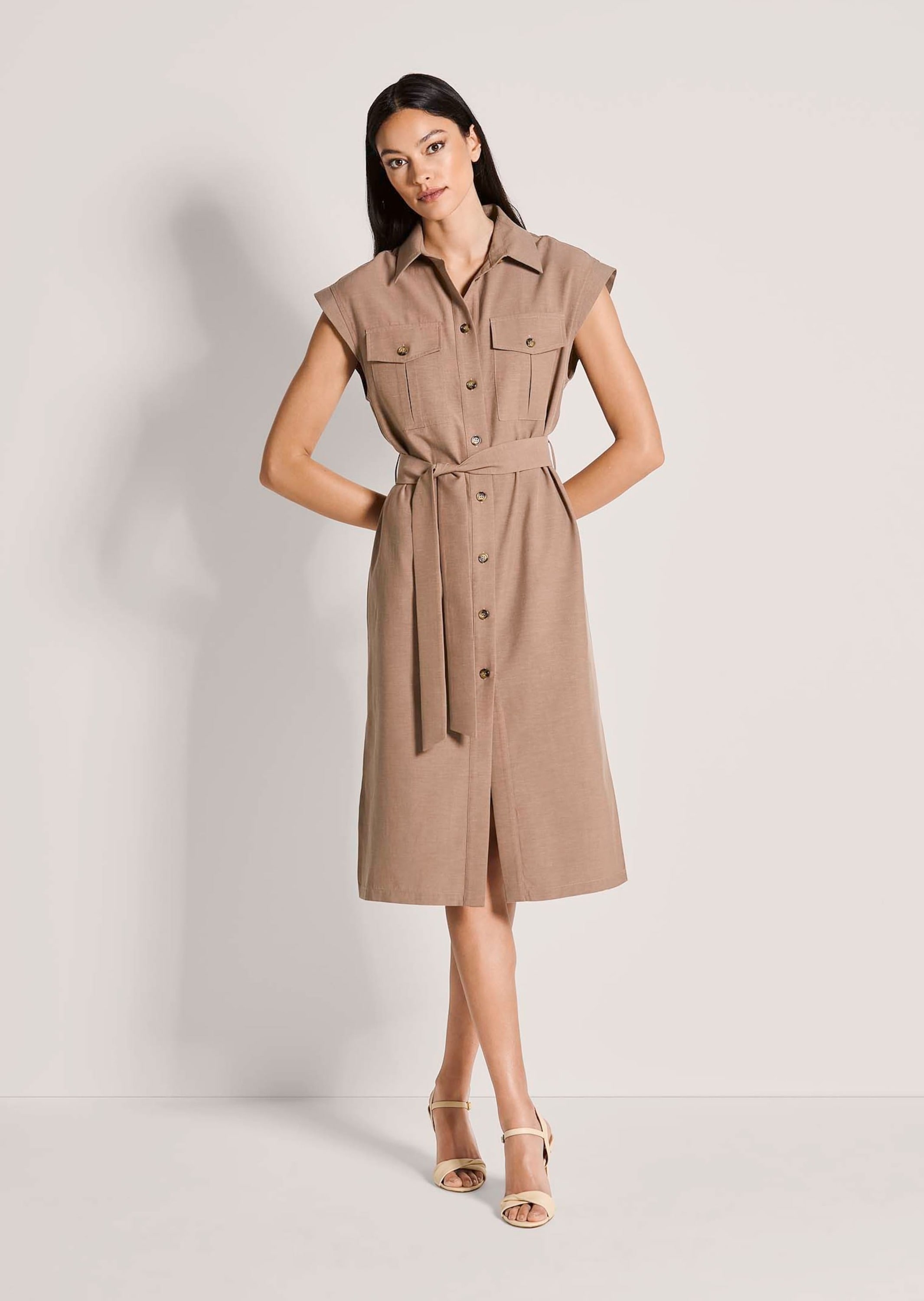 MADELEINE Sommerkleid »Hemdblusenkleid Sommerkleid mit Bindeband«