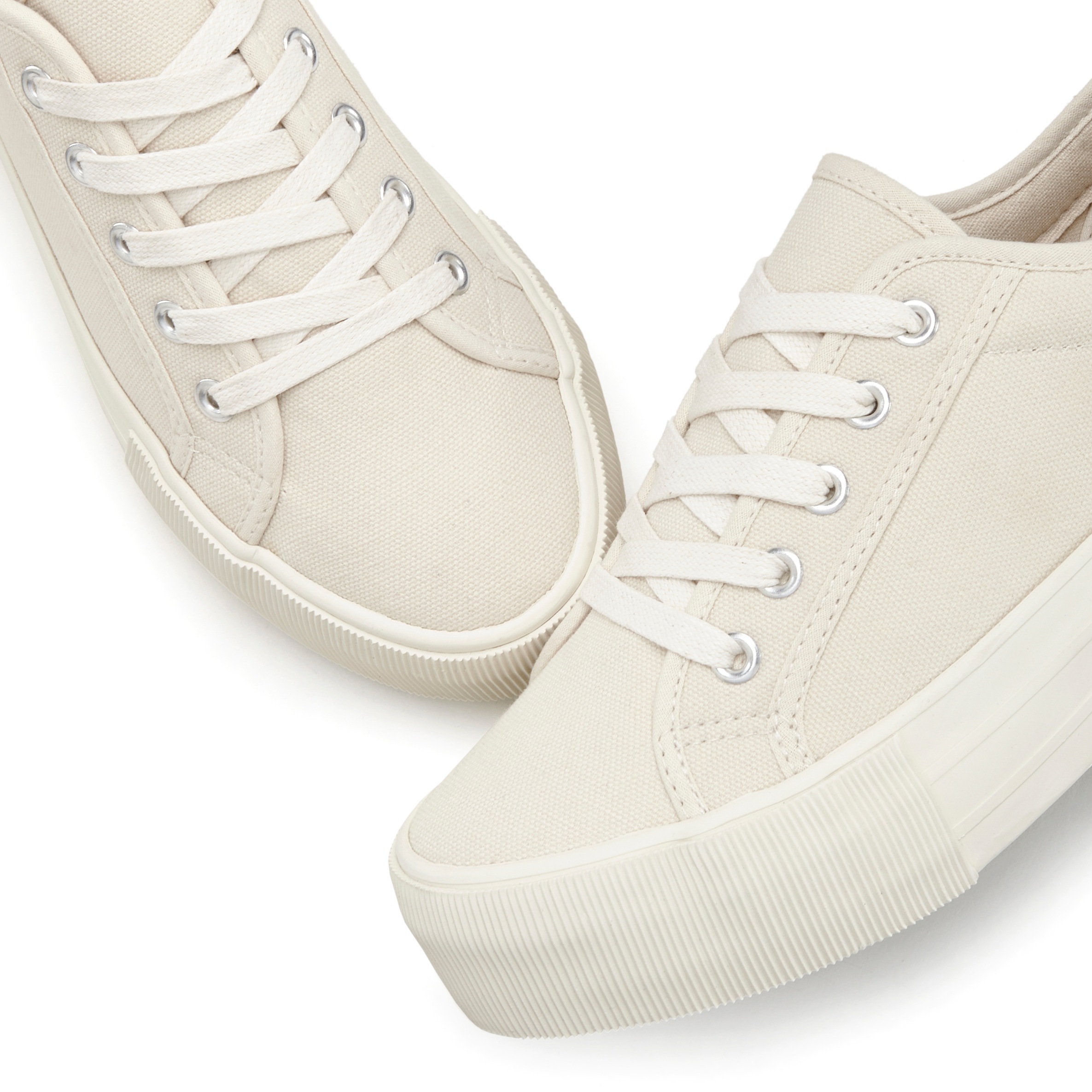 LASCANA Sneaker, Schnürhalbschuh, Freizeitschuh aus Textil mit Plateausohle günstig online kaufen