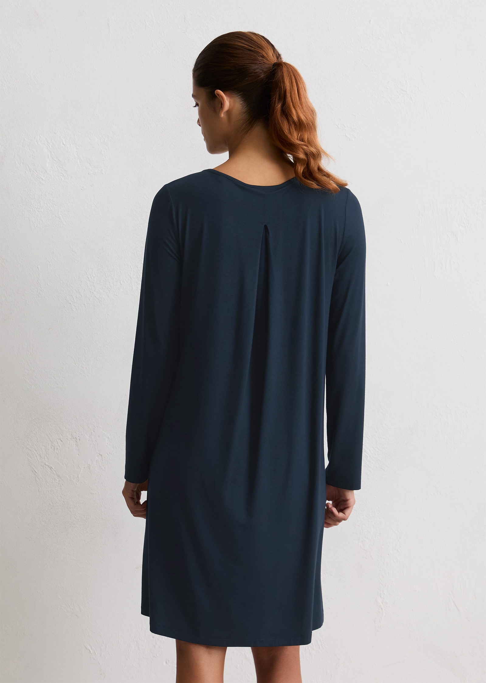 Marc O'Polo Shirtkleid »Mix N Match Cotton Modal«, weich, Modalmix, elastisch, Rundhals-Ausschnitt, Langarm