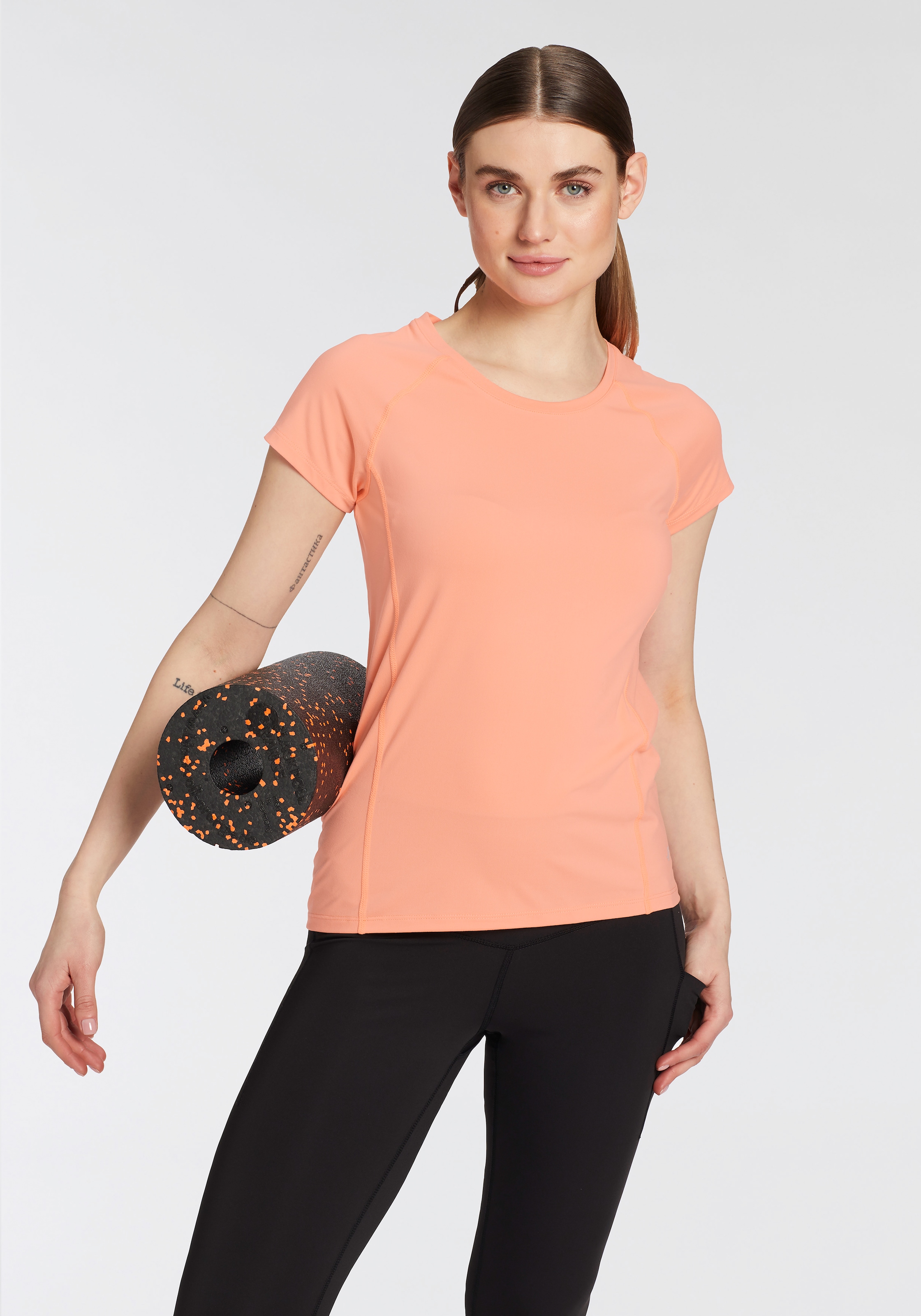 FAYN SPORTS Funktionsshirt »Double Pack Essential«, (Packung, 2 tlg., 2er-Pack), Kurzarm, Rundhalsausschnitt, aus Polyester und Elasthan