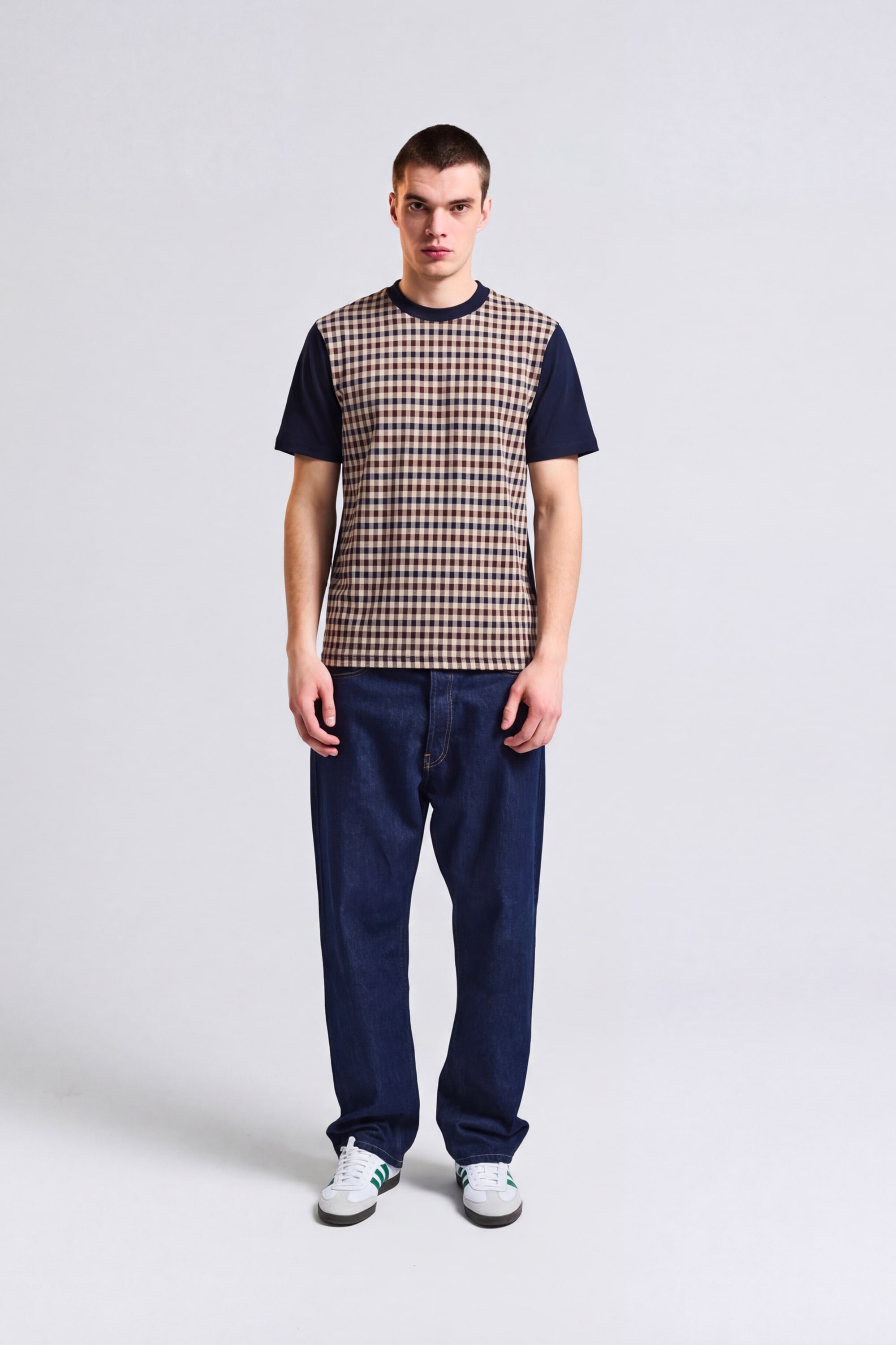 Aquascutum Active T-Shirt »ACTIVE SIDE CLUB CHECK T-SHIRT Herren« T-Shirt Herren, leichtes Kurzarmshirt, Karohemd, Outdoor, Sale