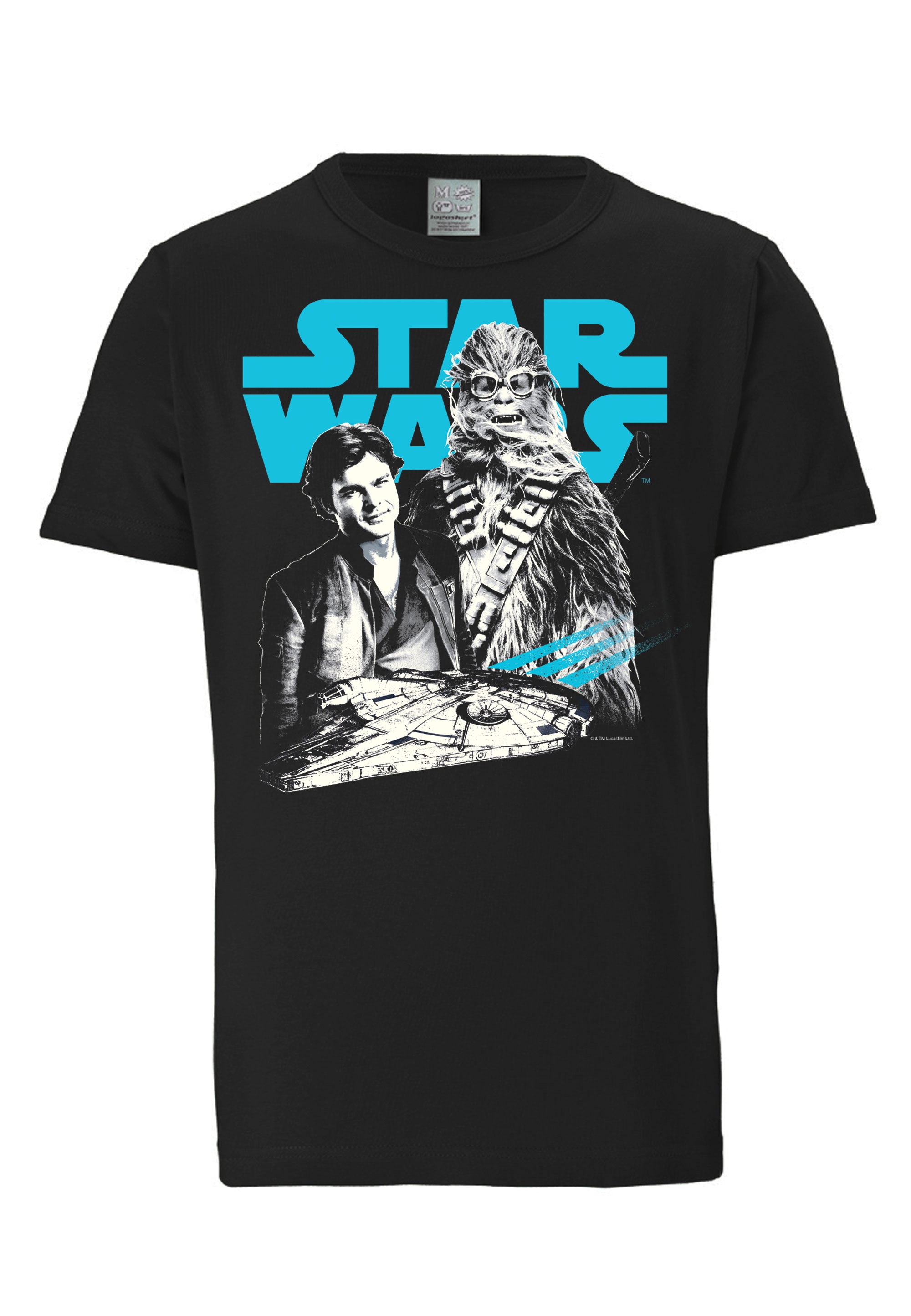Thumbnail - LOGOSHIRT T-Shirt "Star Wars: Solo - Han Solo & Chewbacca" mit coolem Print