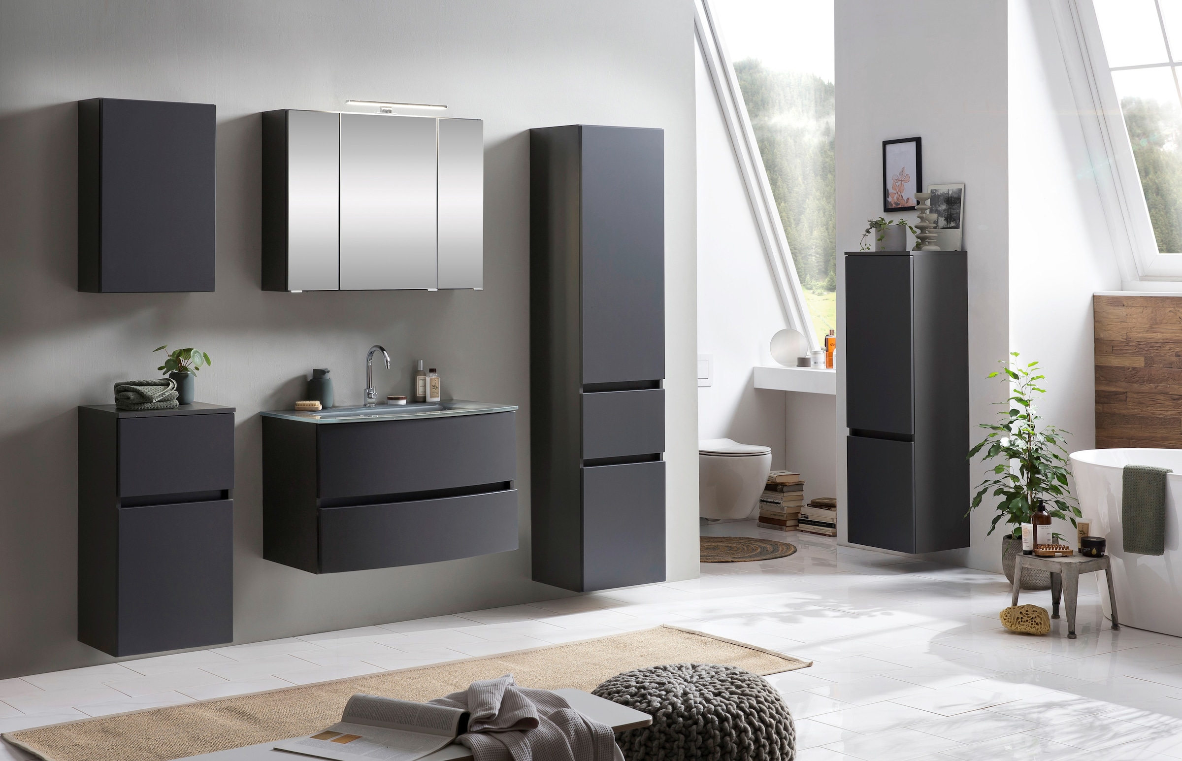 welltime Badezimmer-Set "Kaunas" Set, 5 Stk. tlg. günstig online kaufen