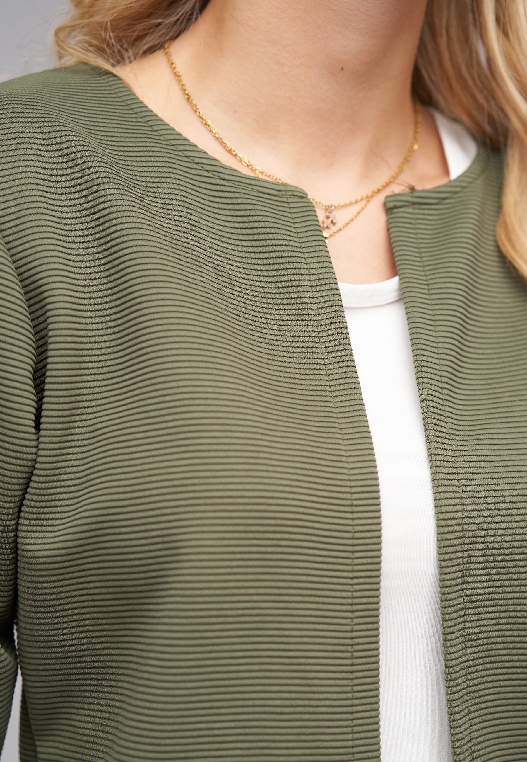 CLOUD 5IVE Strickjacke »CLOUD 5IVE Strickjacke offener ribbed Cardigan« 1 Stk.