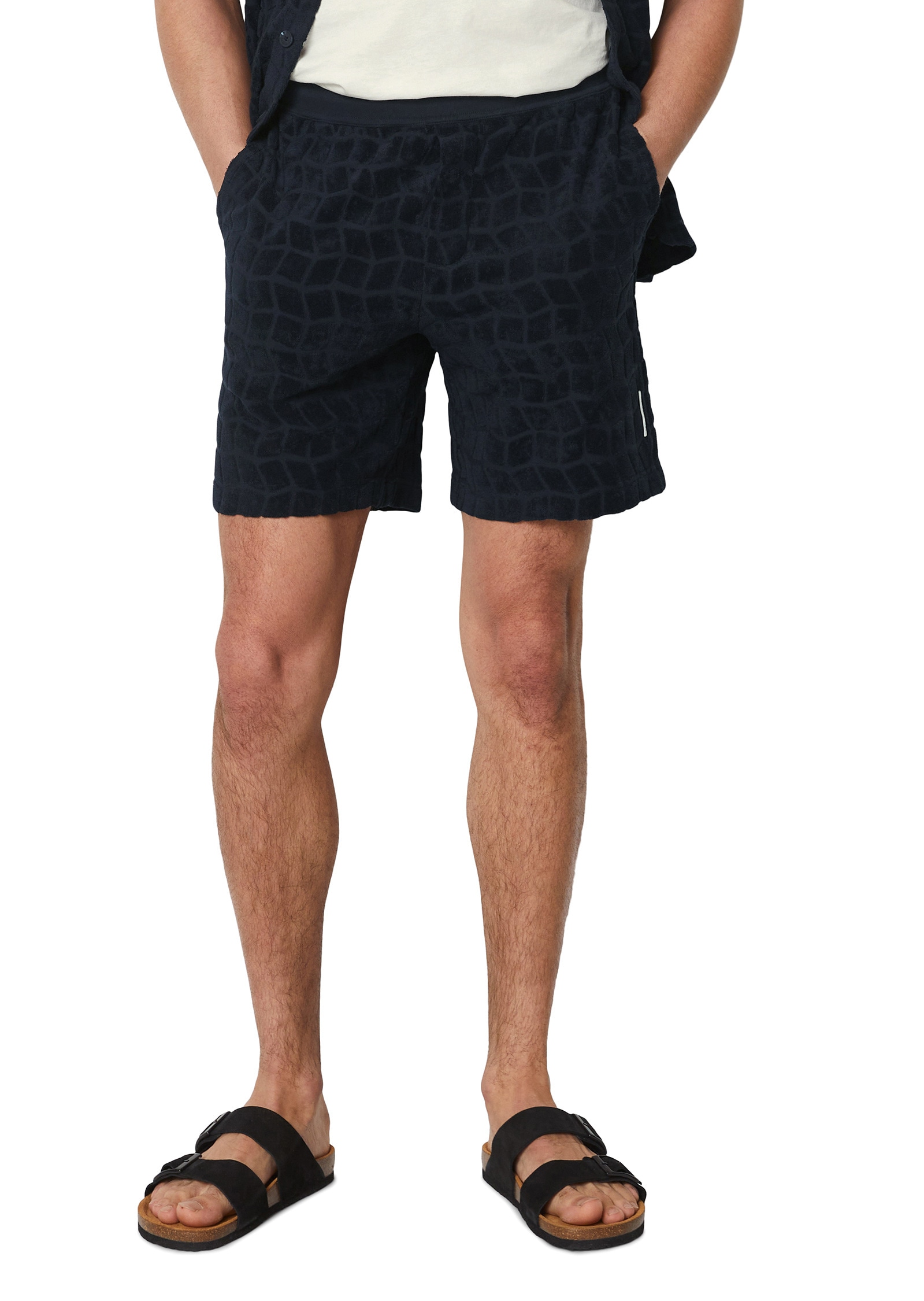 Shorts »mit eingewebtem Jacquard-Muster«