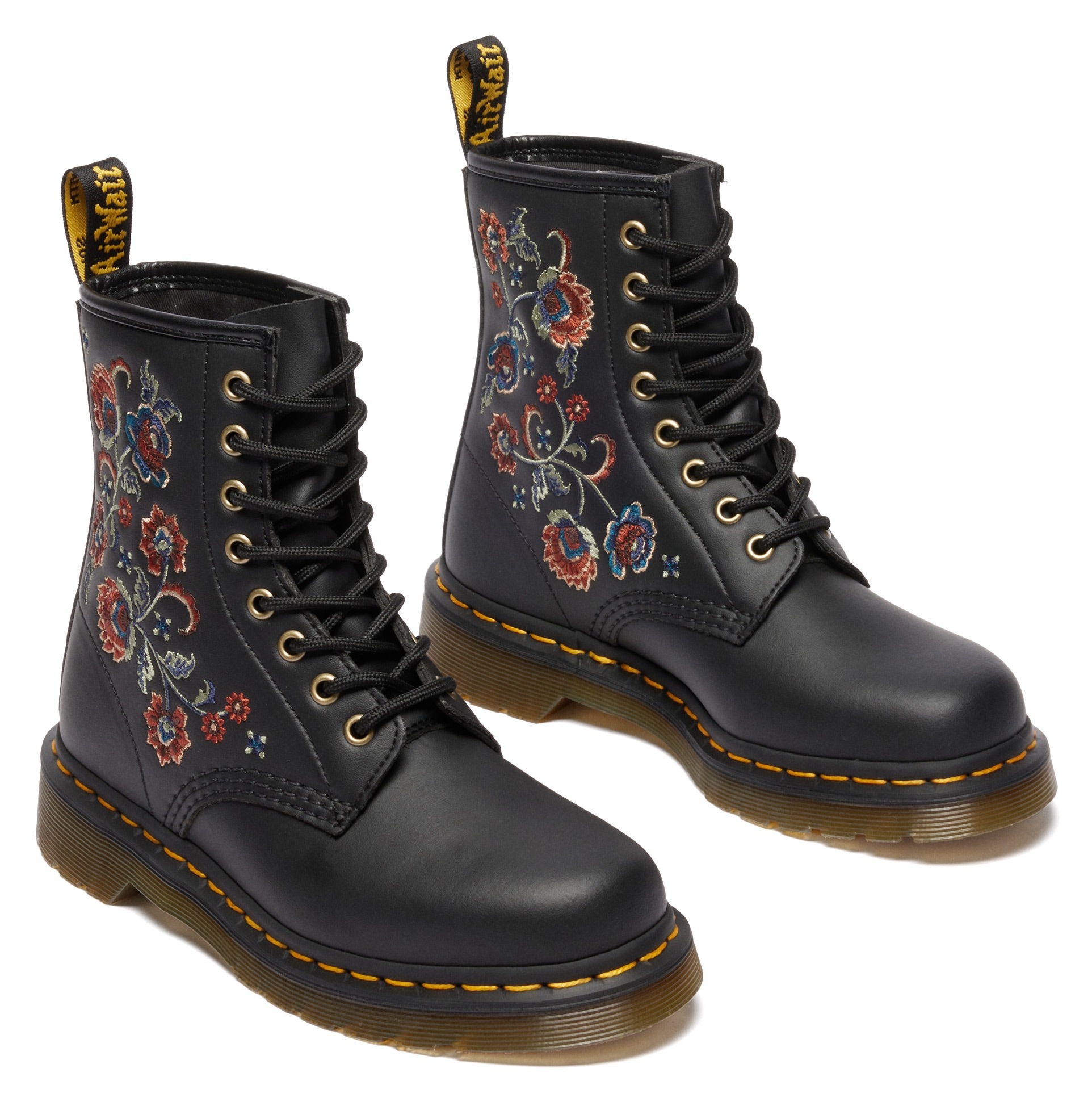 DR. MARTENS Schnürboots »1460 Vonda 8 Eye Boot«  Stiefel, Boots mit Blütenstickerei