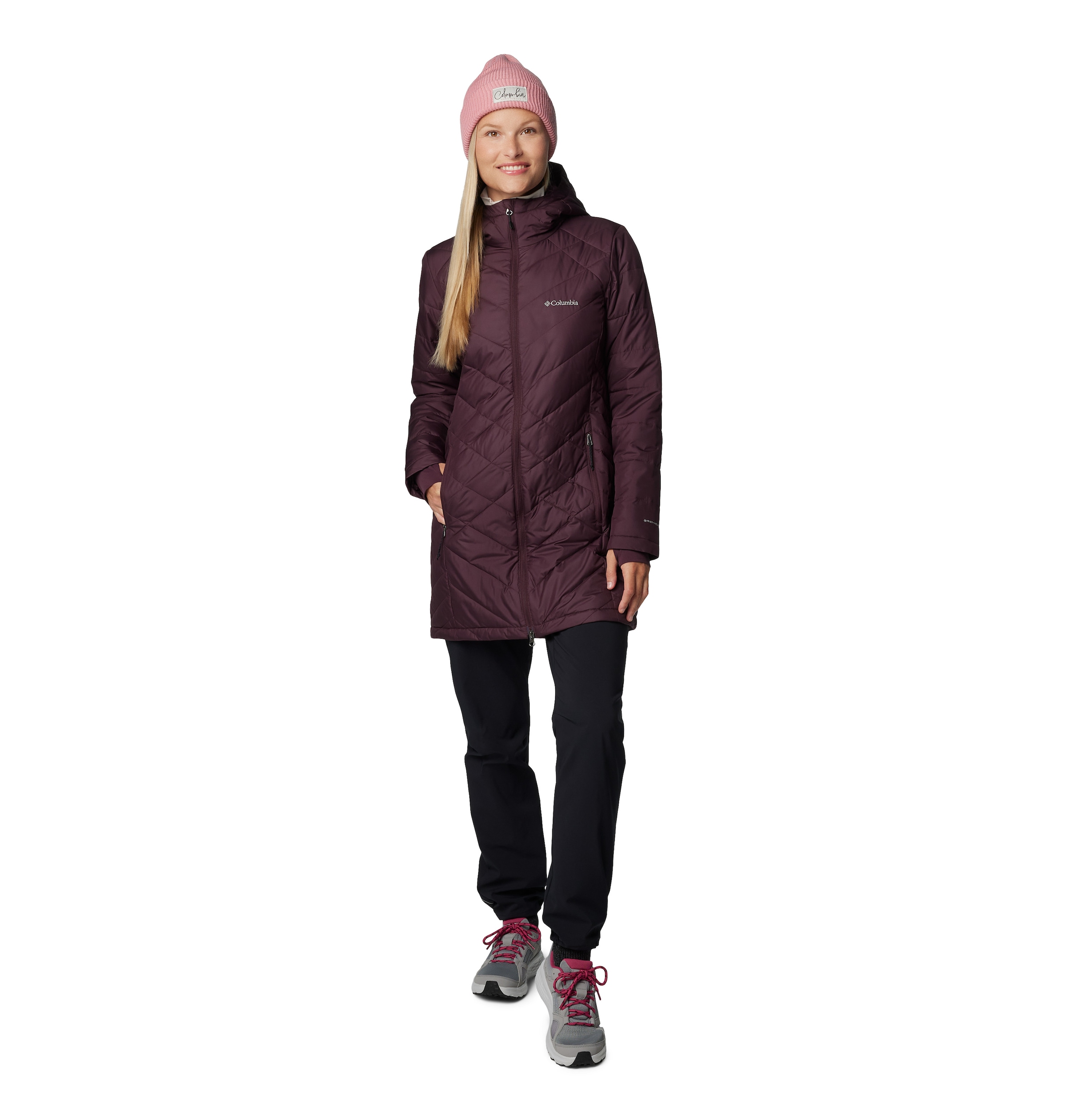 Columbia Steppmantel »HEAVENLY LONG HOODED JACKET«, (1 tlg.)