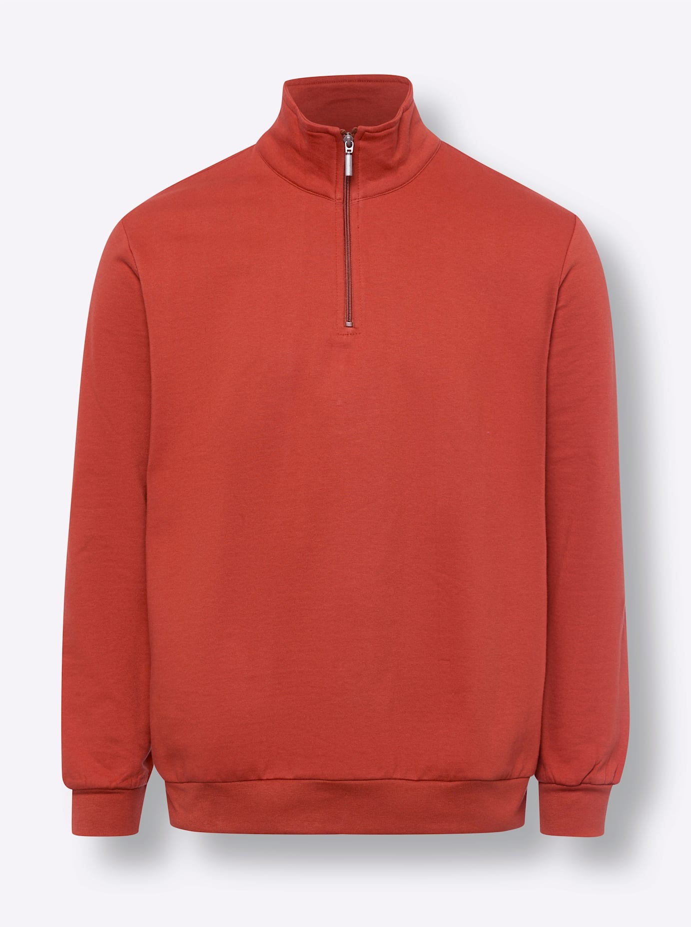 Classic Langarmshirt Sweatshirt Herren Rostrot 52/54 2