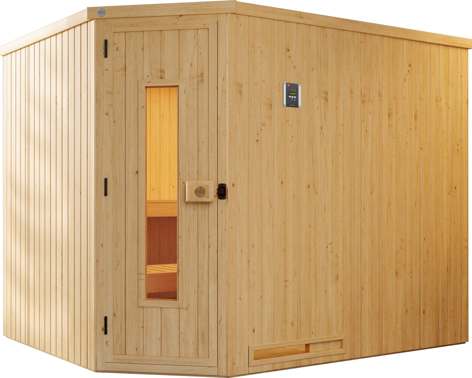 weka 1100000002199 "Varberg" Set, 7,5 kW Bio-Ofen mit digitaler Steuerung