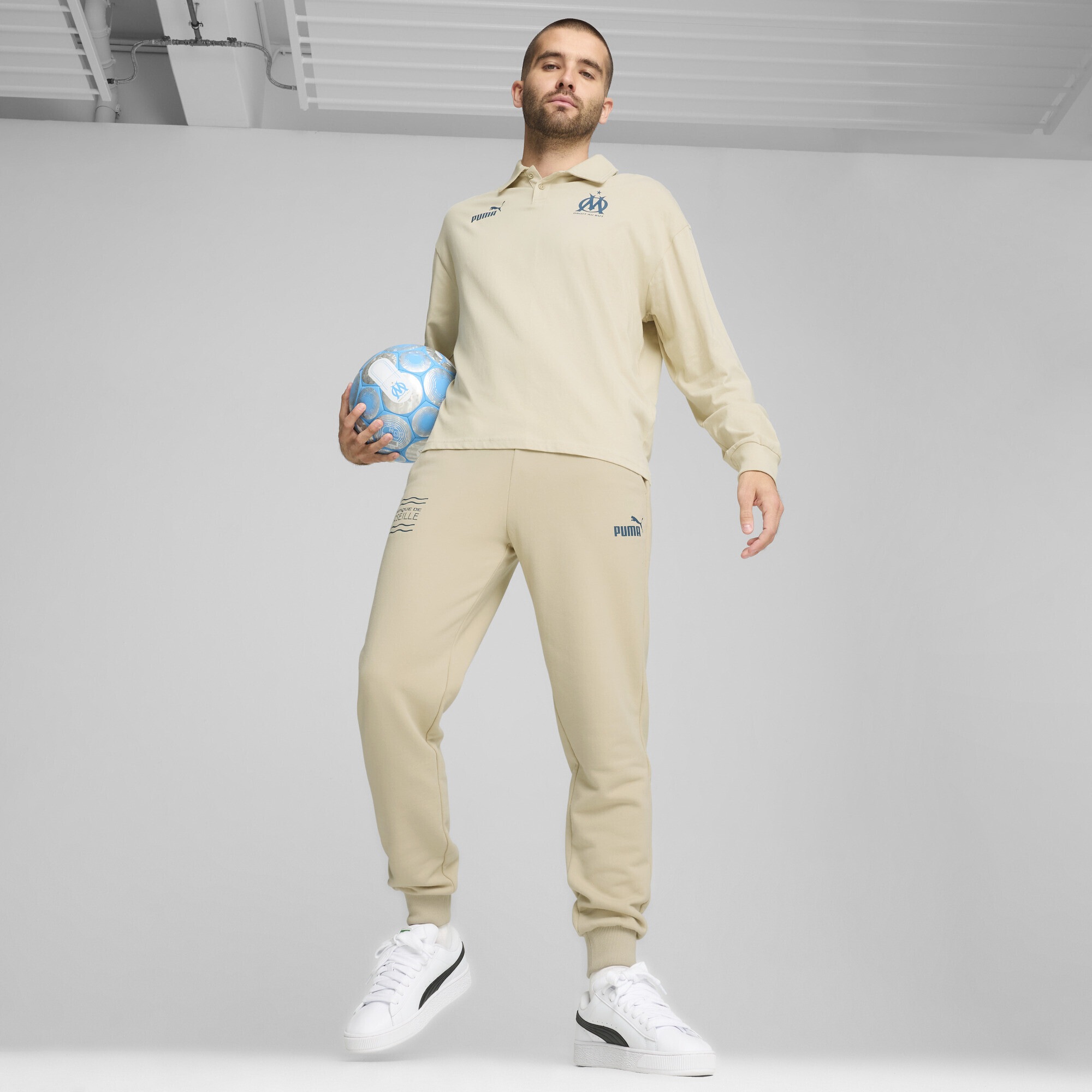 PUMA Poloshirt »Olympique de Marseille ftblCULTURE+ Langarm-Polo Herren«