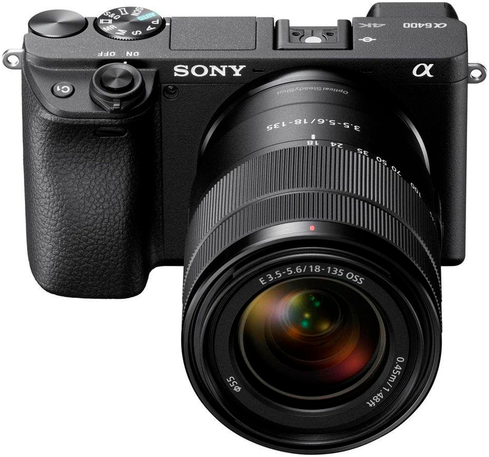 Sony Kompaktkamera »Alpha 6400 + 18-135mm Objektiv«, 24,2 MP, Bluetooth